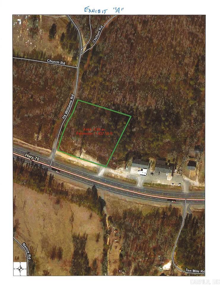 3 acres  HWY 70 and Ira Williams  Lonsdale, AR