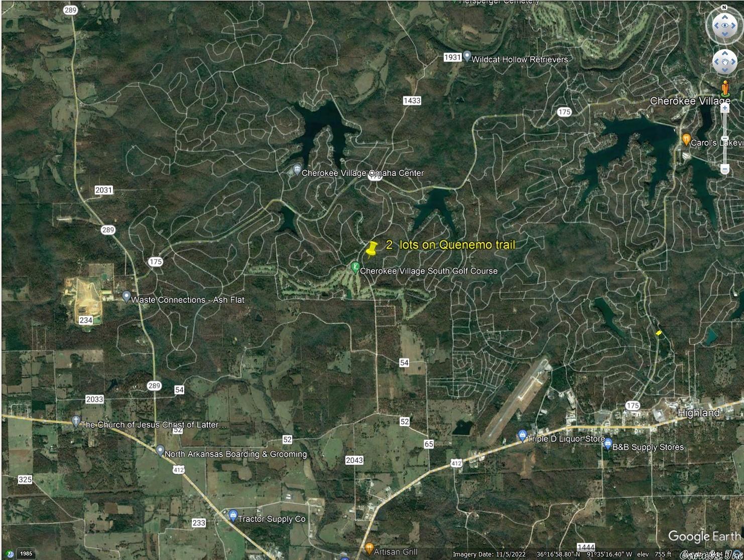 L-61 & 62, B-7  Quenemo  Cherokee Village, AR