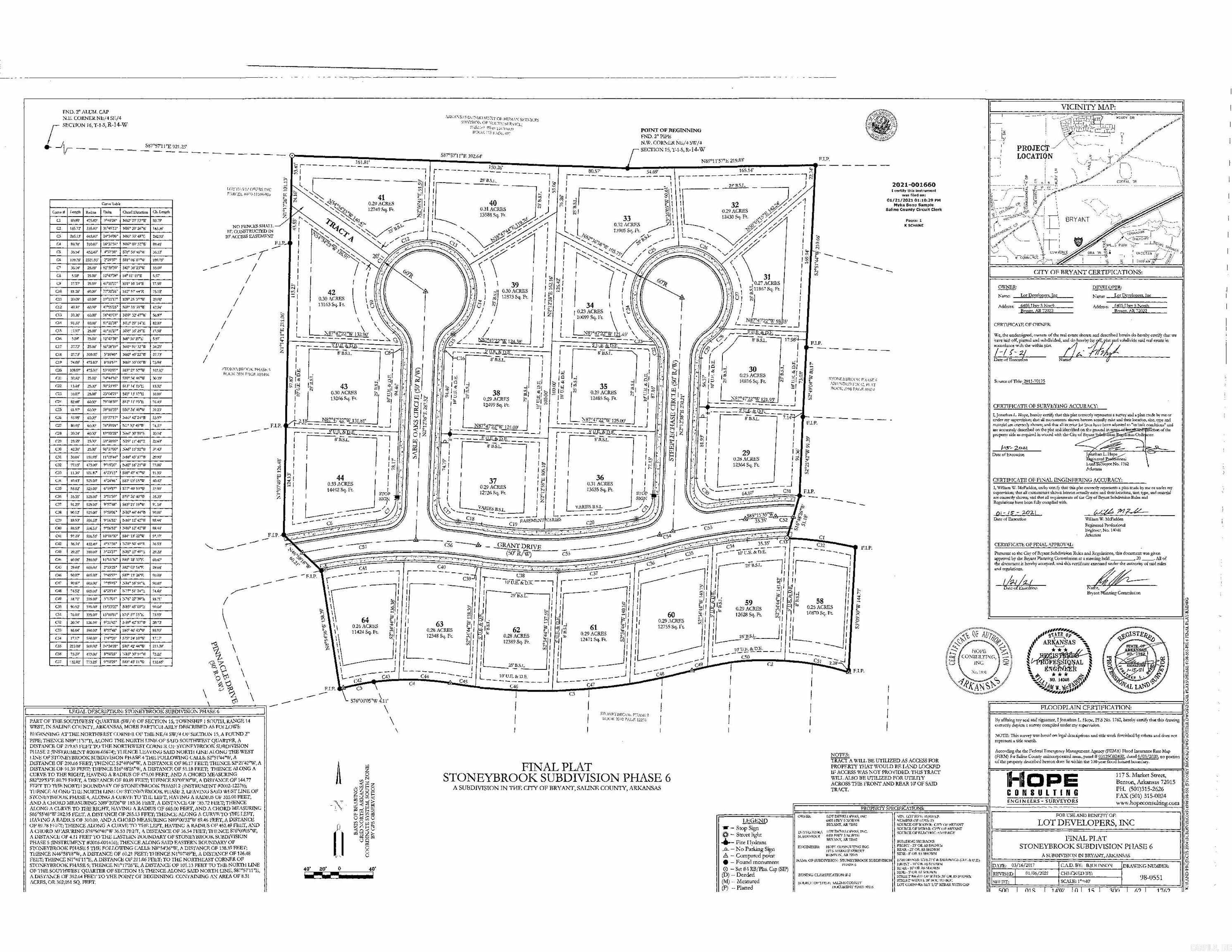 Lot 41  Sable Oaks  Bryant, AR