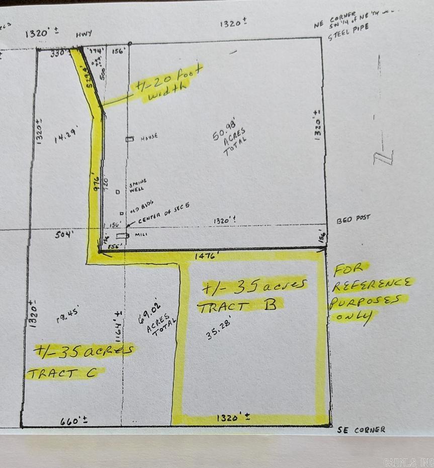 69.98 Acres  HWY 154  Morrilton, AR