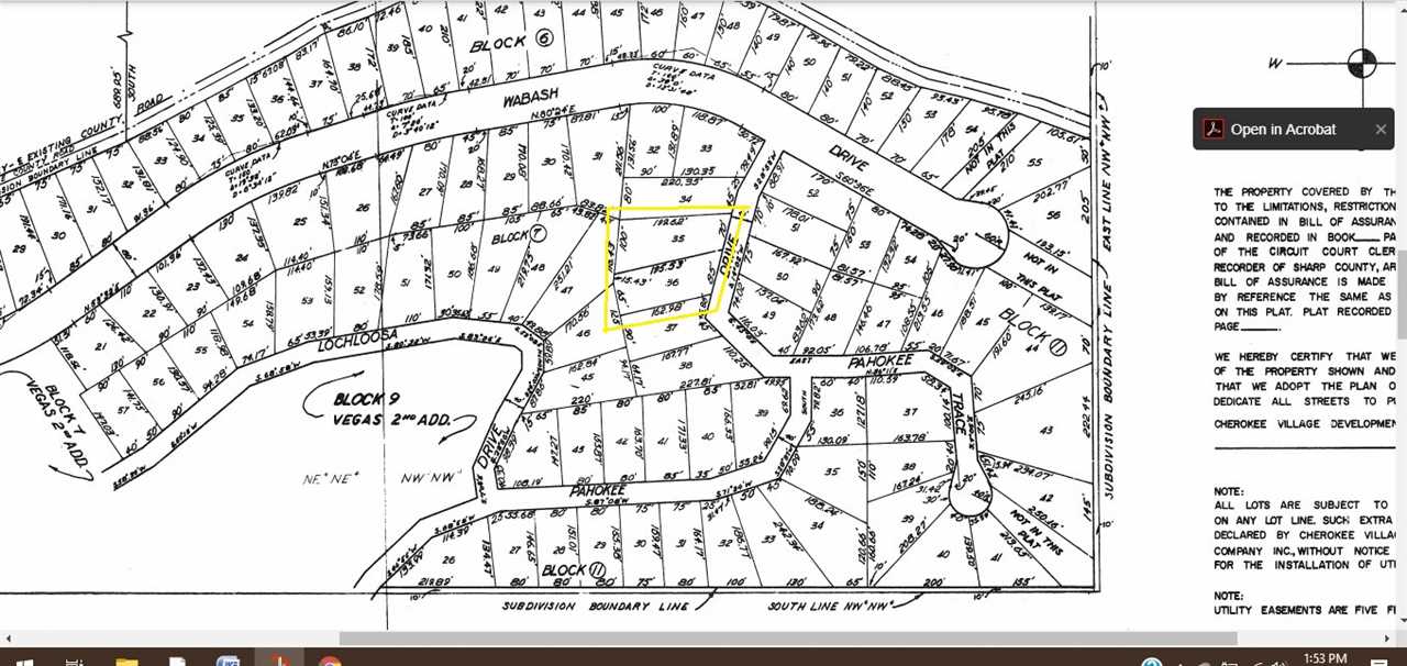 L-35 & 36 B-7  Pahokee  Cherokee Village, AR