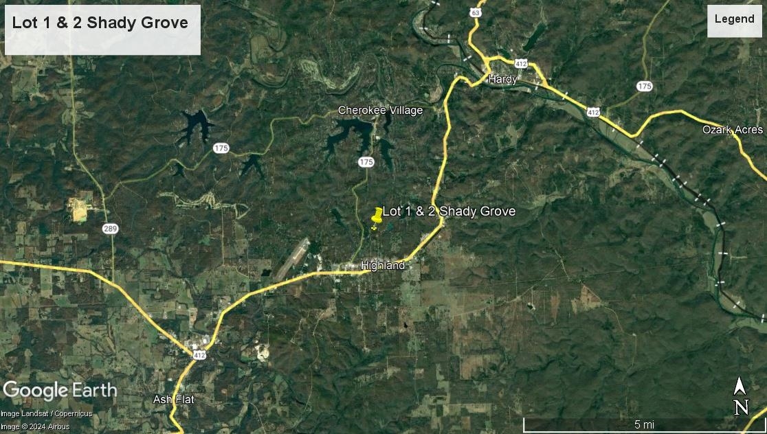 Lot 1 & 2  Adam  Highland, AR
