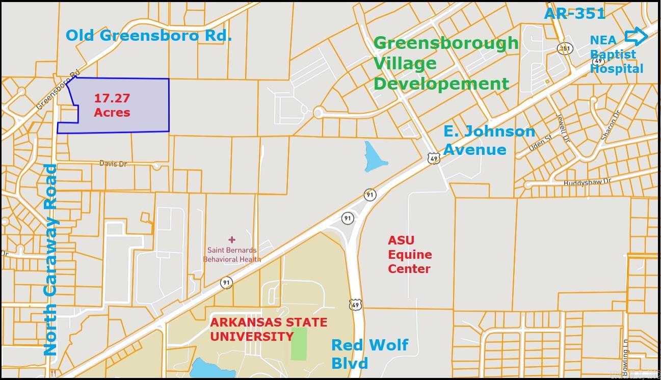 960 N Caraway North Caraway at Old Greensboro Rd Intersection Jonesboro, AR