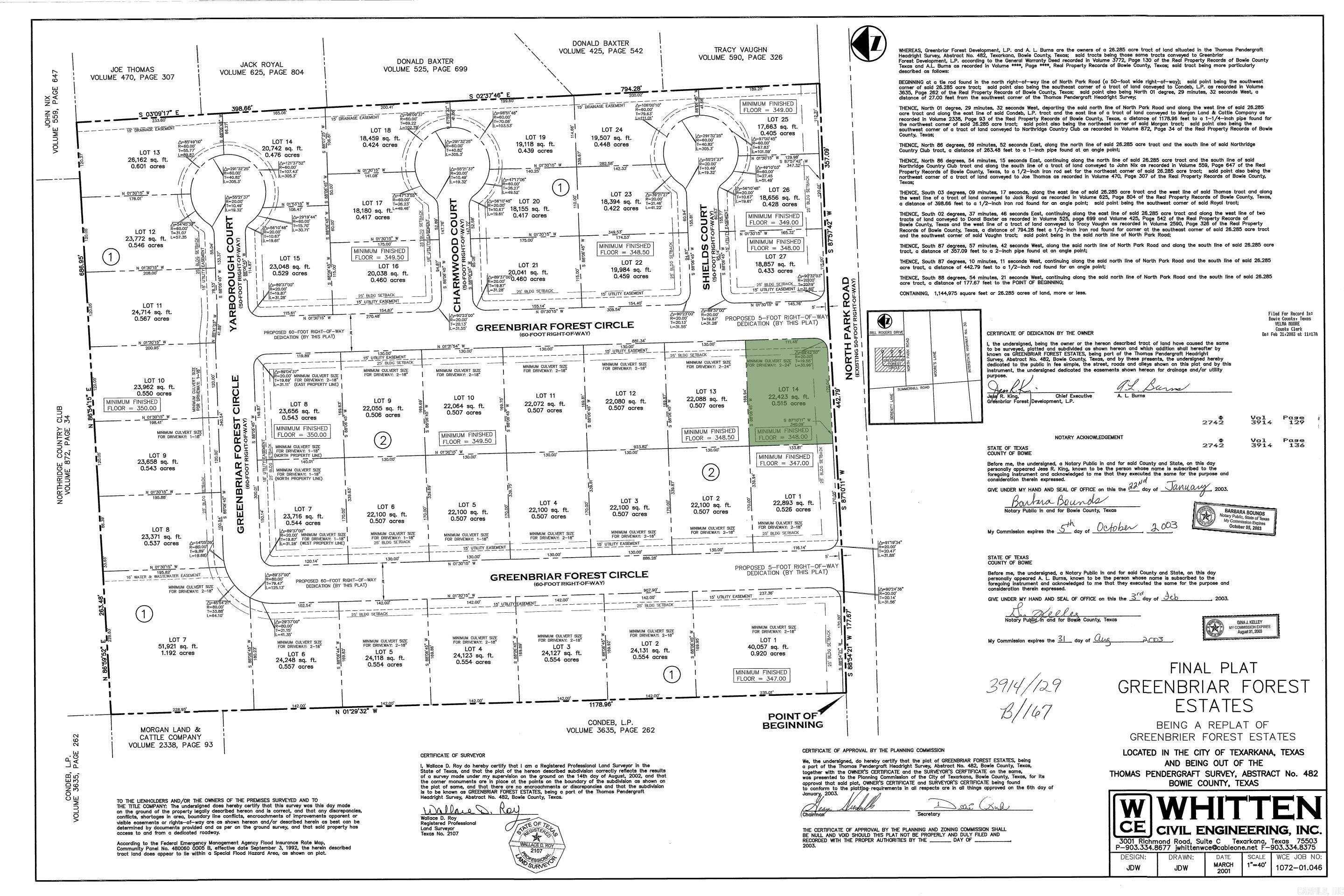0  Greenbriar, Lot 14  Texarkana, TX