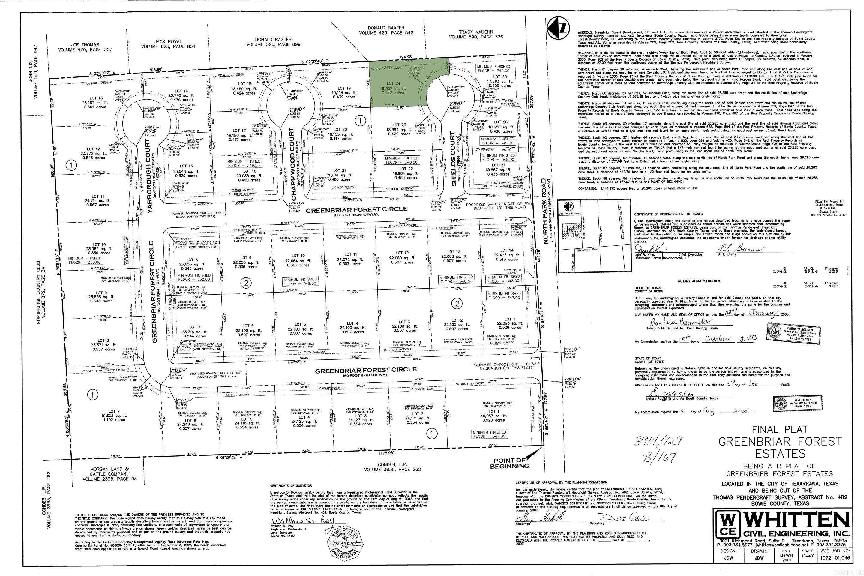 0  Shields Ct., Lot 24  Texarkana, TX