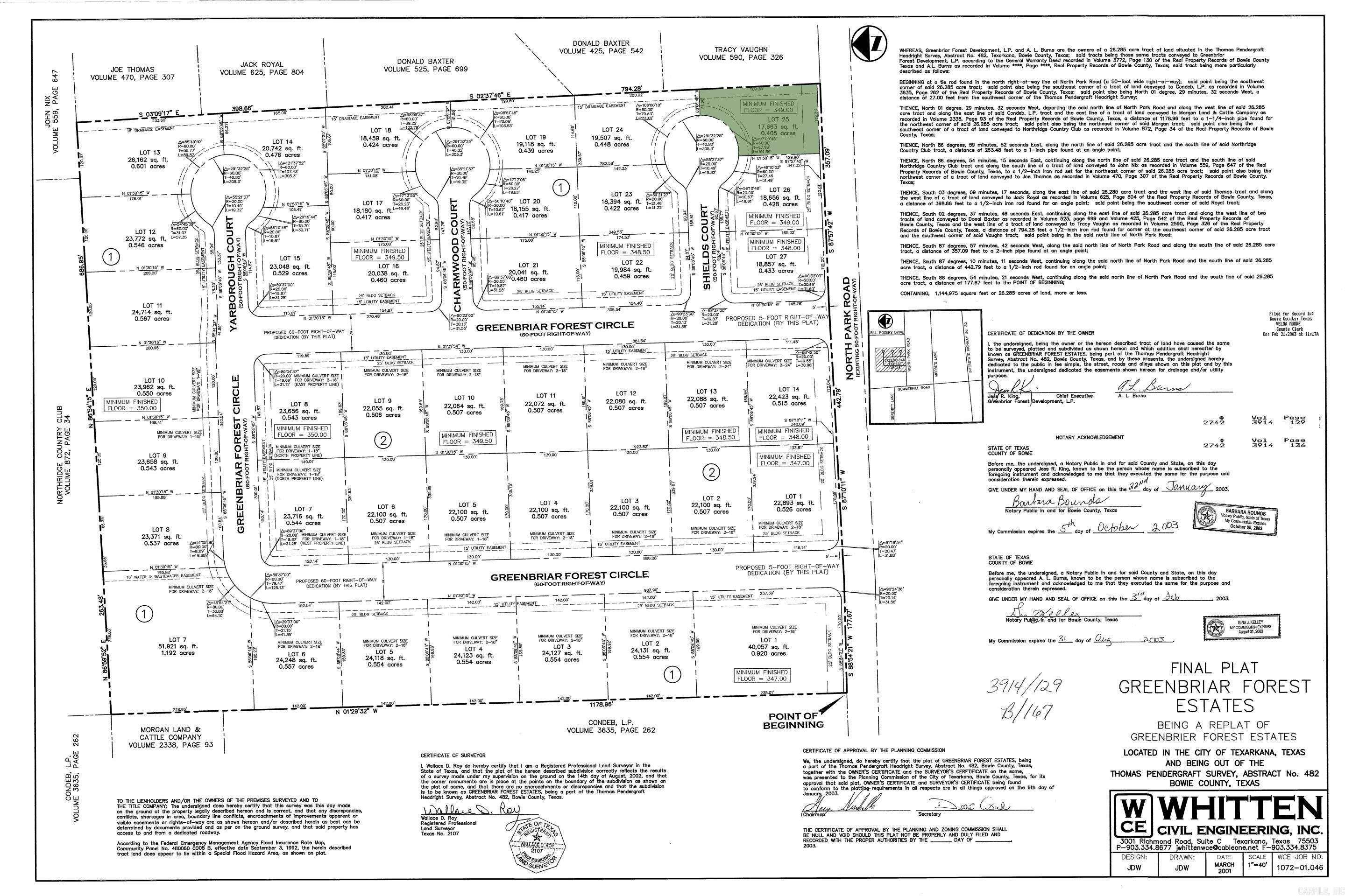 0  Shields Ct., Lot 25  Texarkana, TX