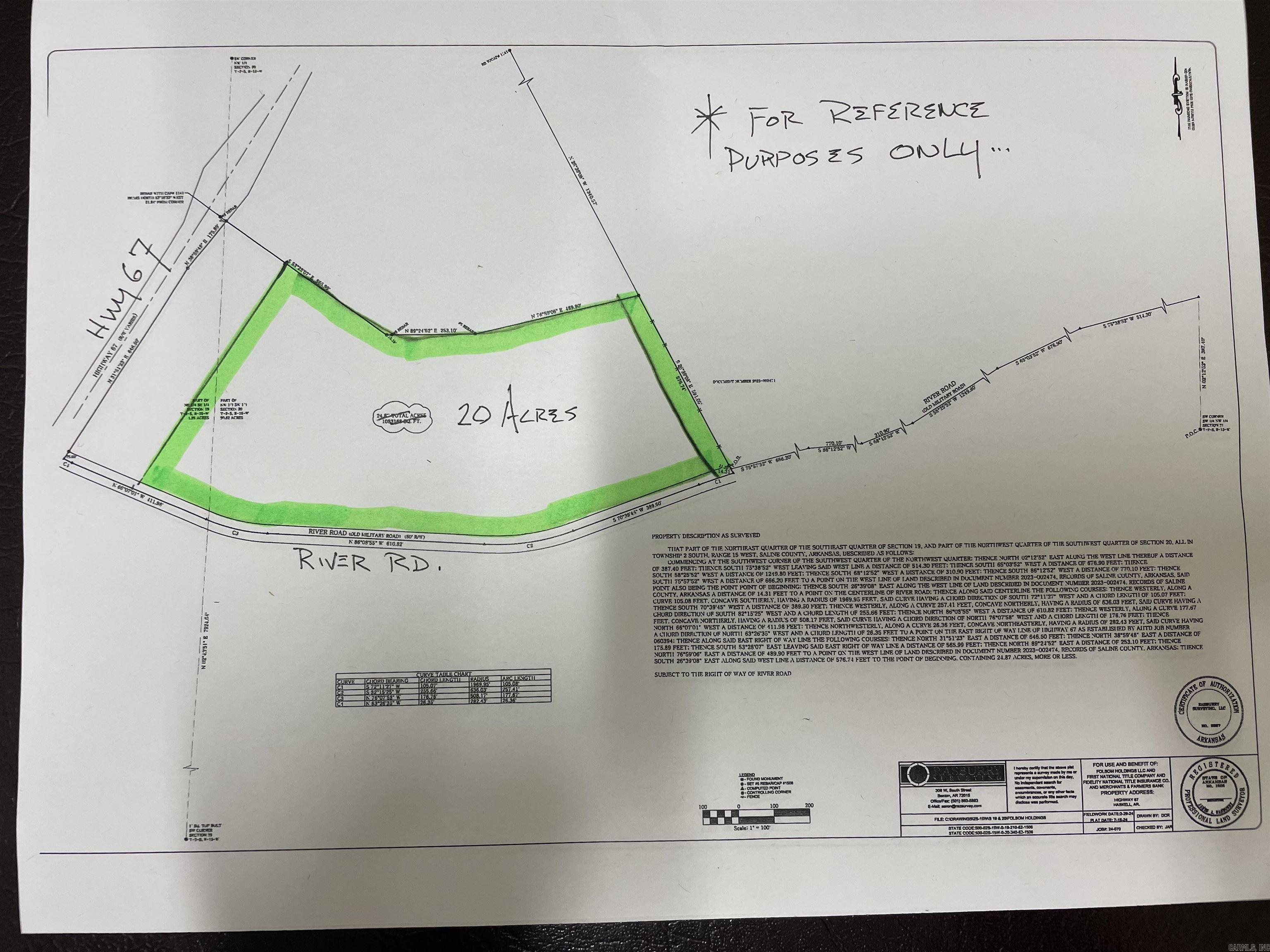 20 acre  RIVER ROAD  Haskell, AR