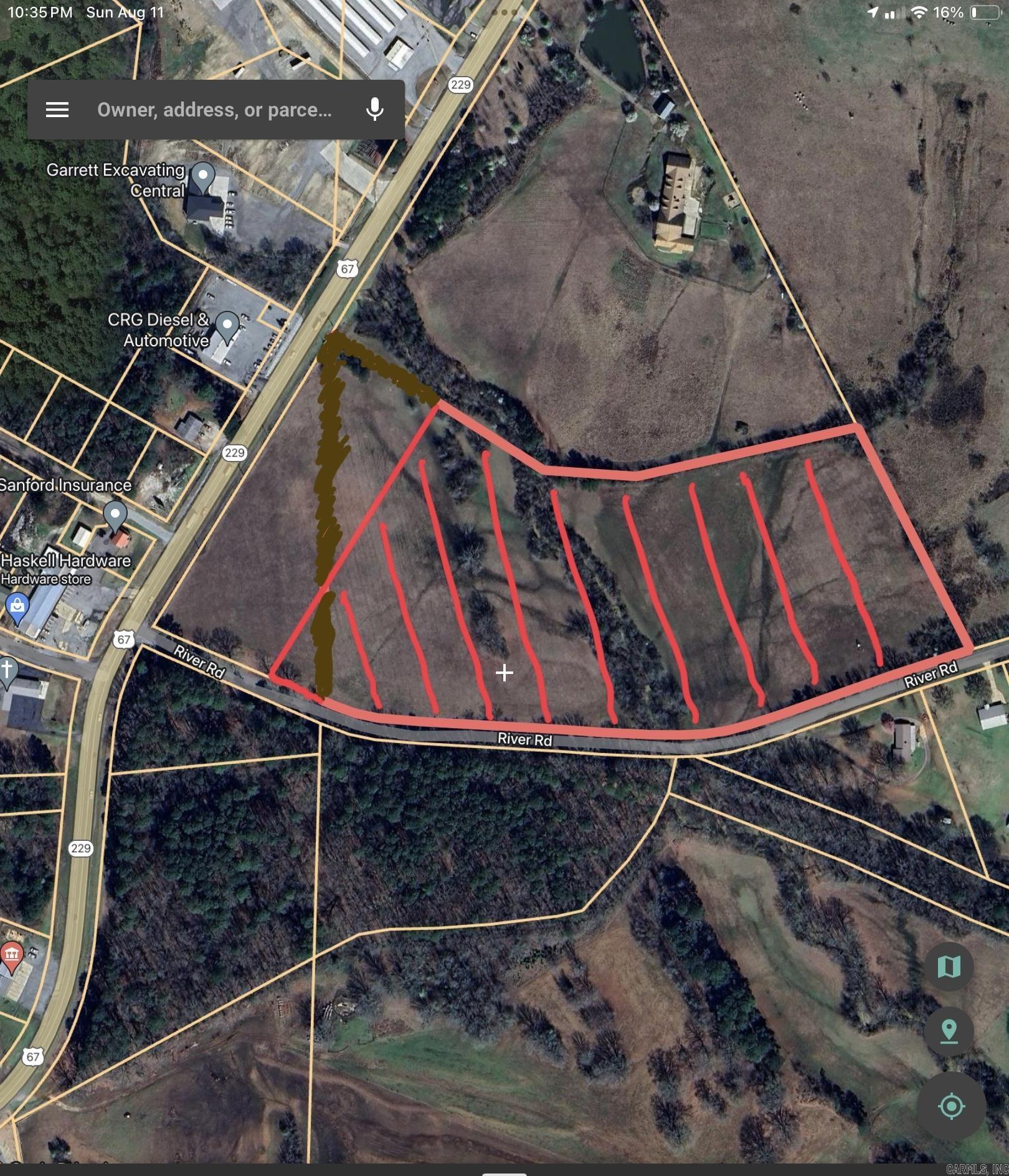 20 acre  RIVER ROAD  Haskell, AR