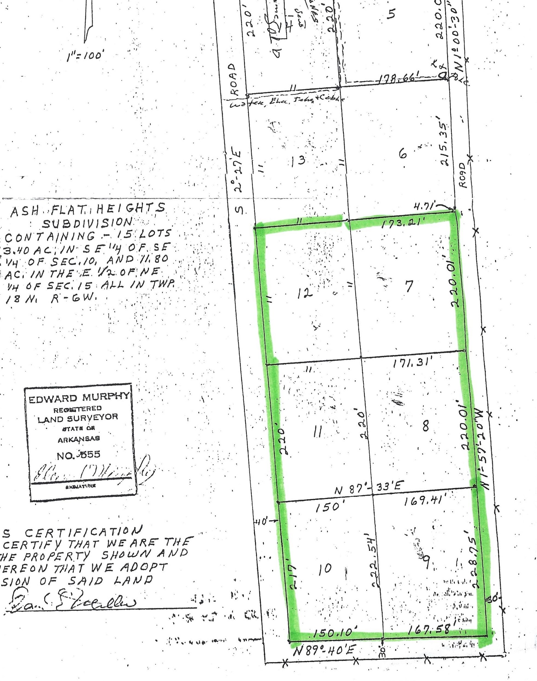Lots 7-12  Martin  Ash Flat, AR