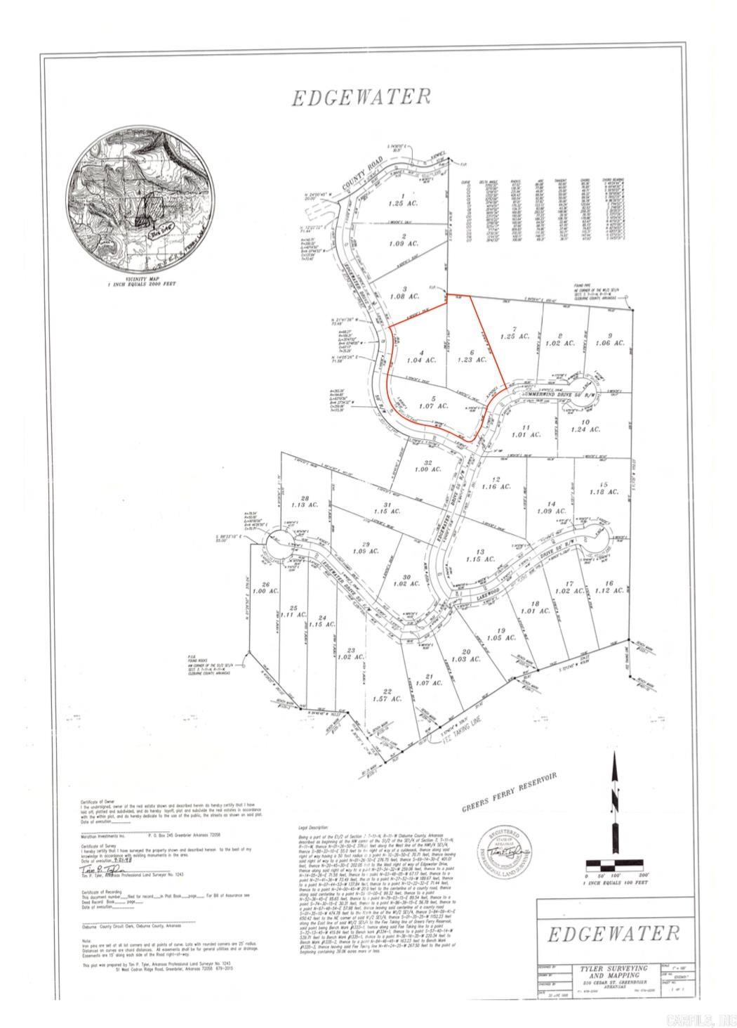 Lot 4, 5 & 6  Edgewater  Edgemont, AR