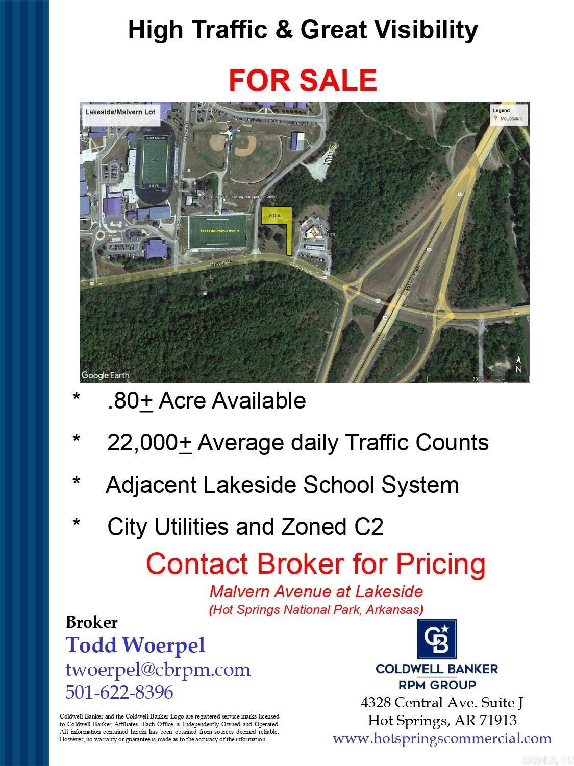 000  Malvern Avenue (Lot 1R2)  Hot Springs, AR