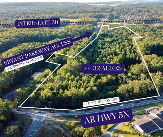 32-acres  Bryant Parkway, I30 and Hwy 5  Bryant, AR