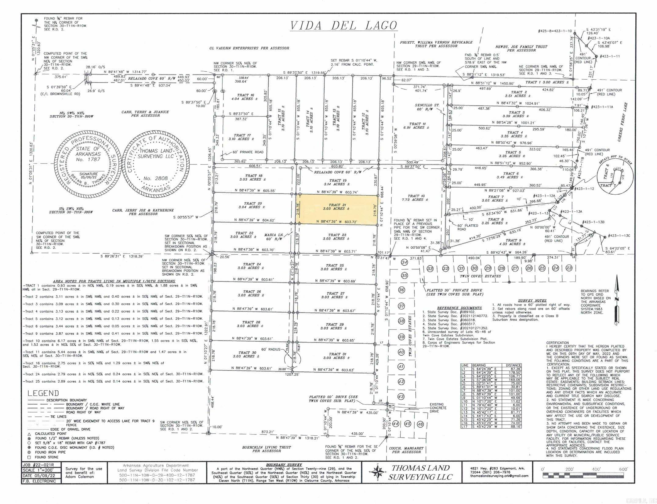 Lot 21  Vida Del Lago Subdivision  Greers Ferry, AR