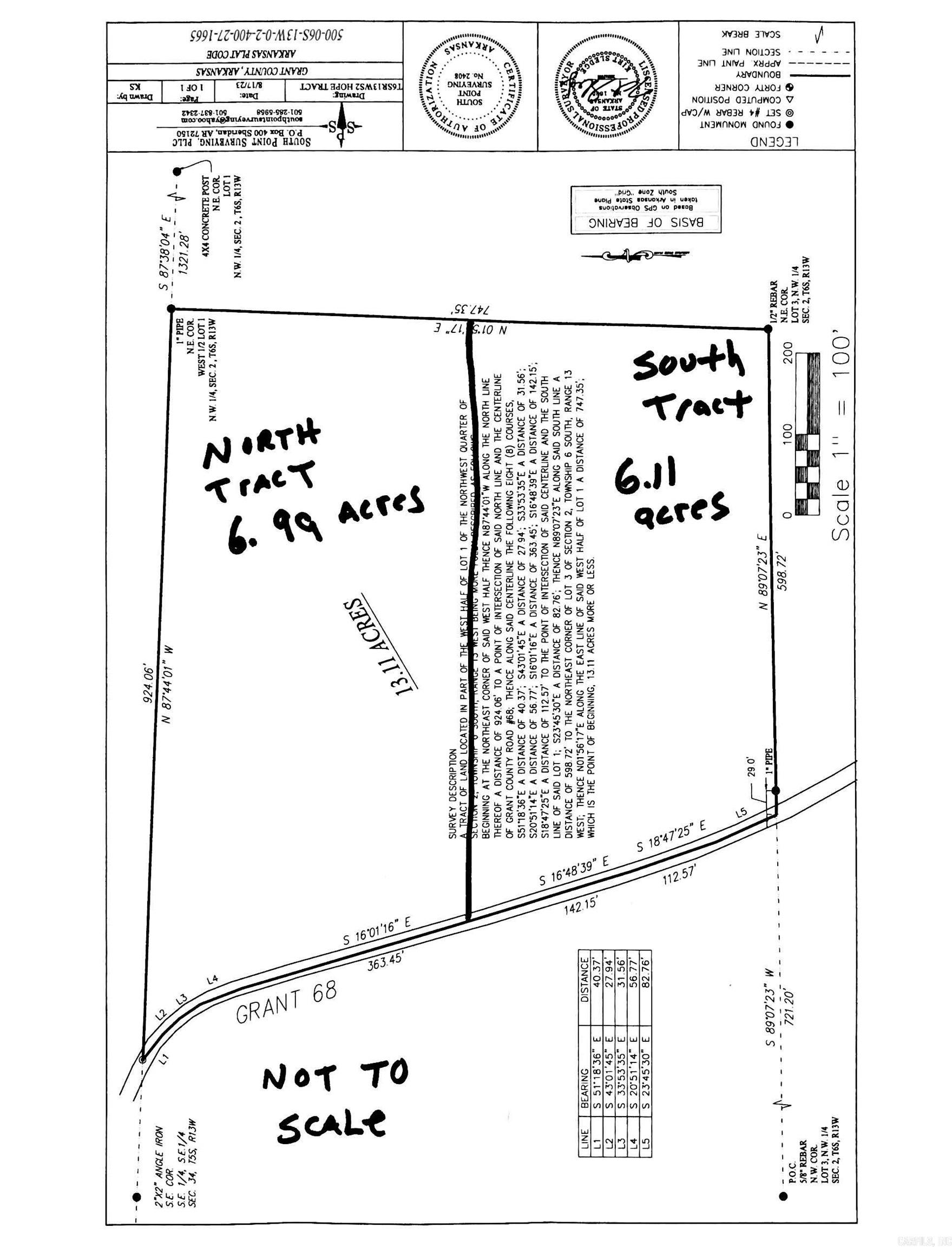 North Tract  Grant County Road 68  Sheridan, AR