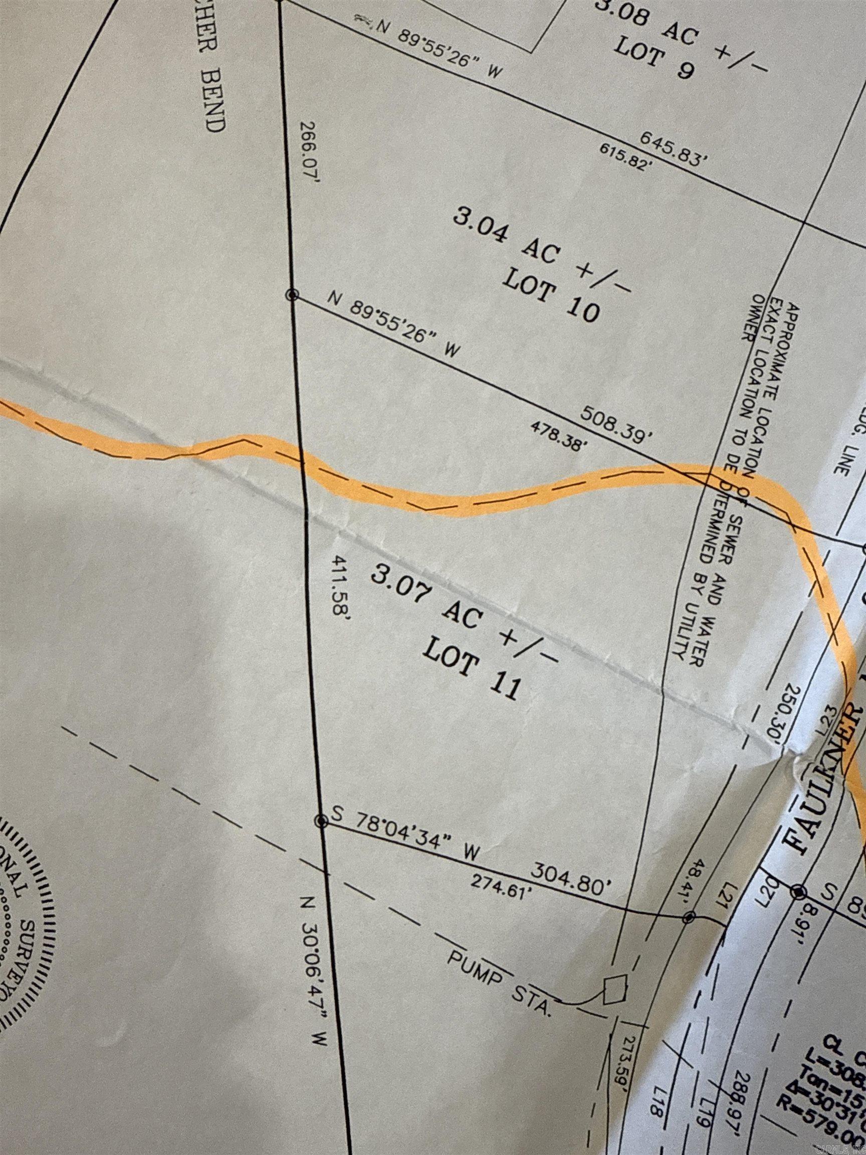 Lot 11  Faulkner Meadows River meadows subdivision Mayflower, AR