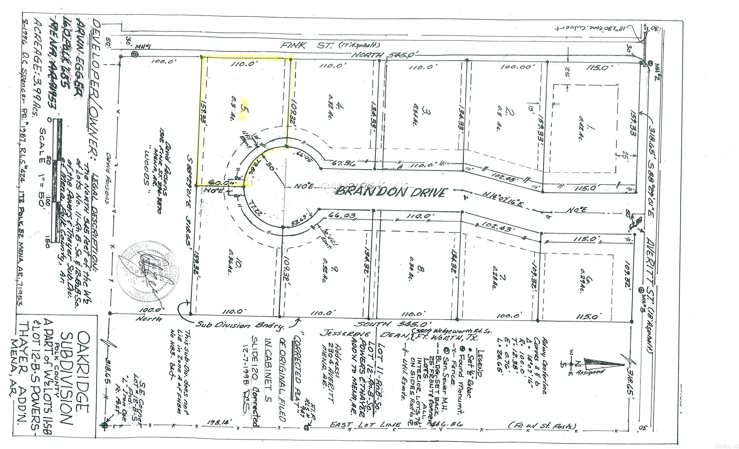 TBD (Lot 5)  Brandon  Mena, AR