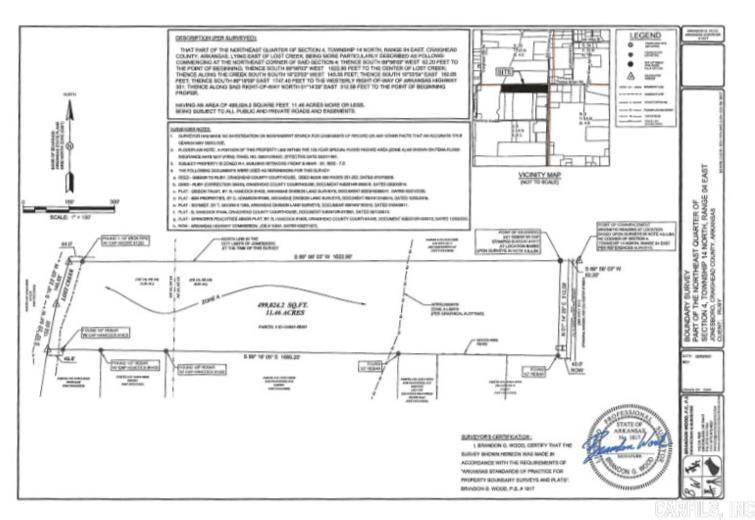 11.46 Acres  Hwy 351  Jonesboro, AR