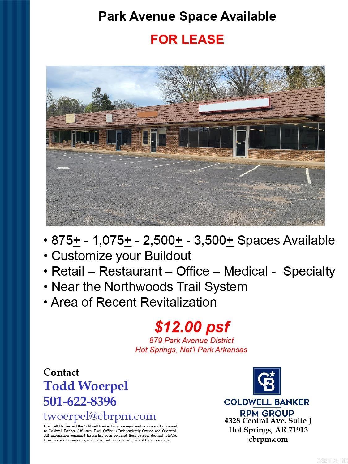 879  Park Avenue, Suite B  Hot Springs, AR