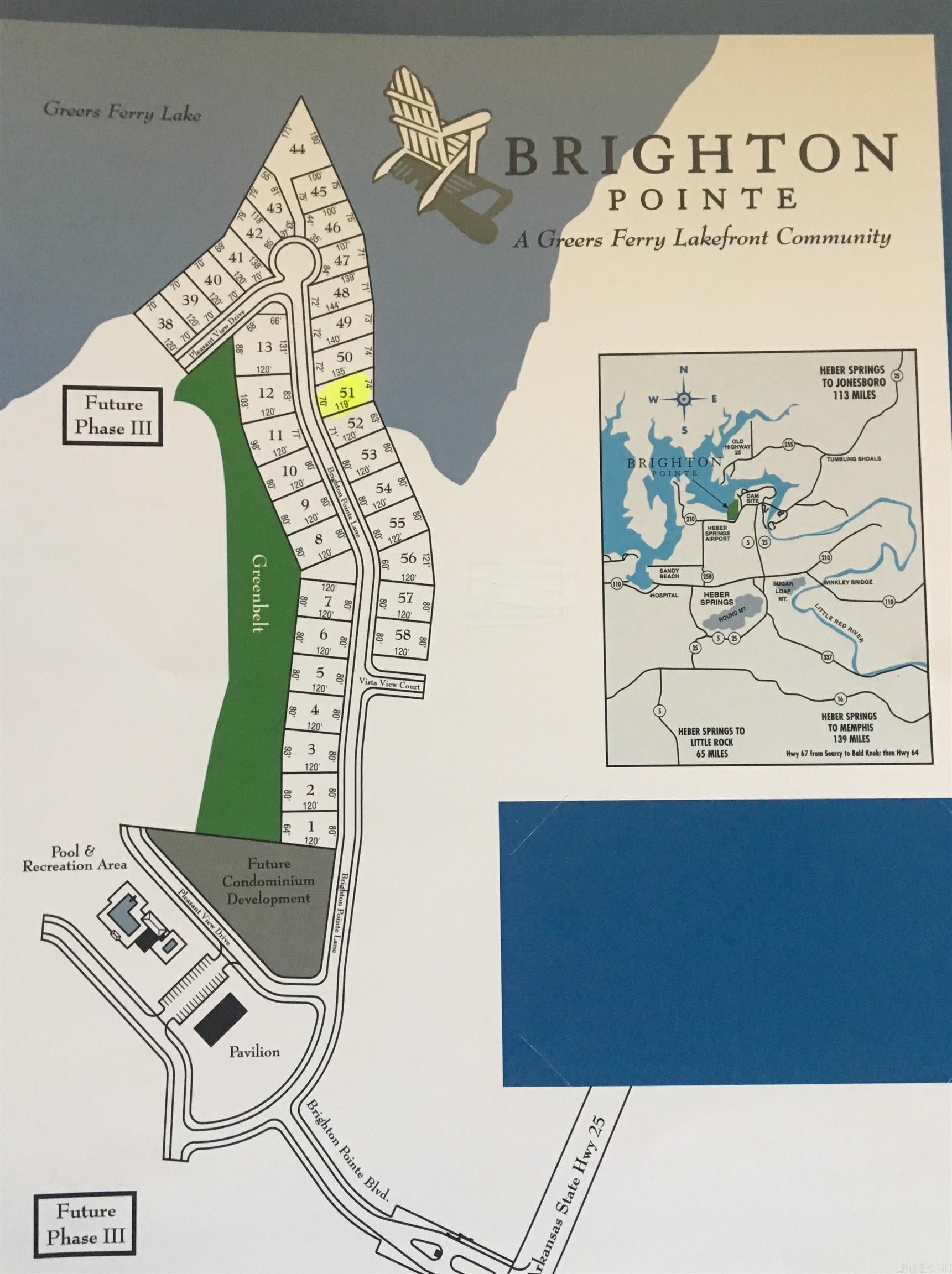 Lot 51  Brighton Pointe  Heber Springs, AR