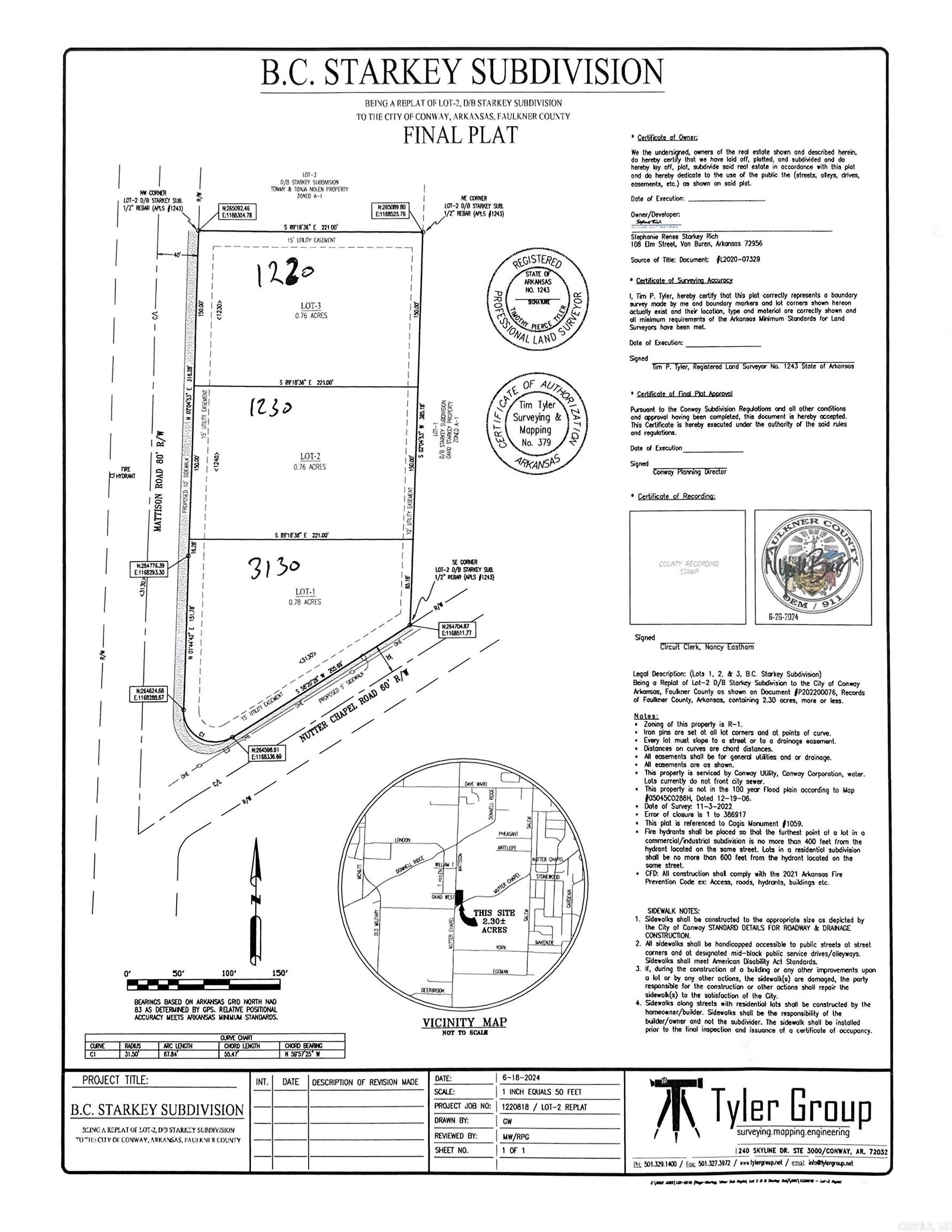 3130  Nutter Chappel  Conway, AR