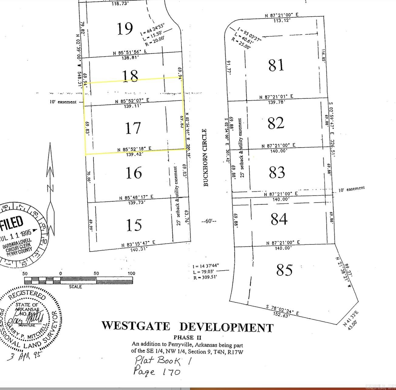 Lot 17 & 1/2 18  Buckhorn  Perryville, AR