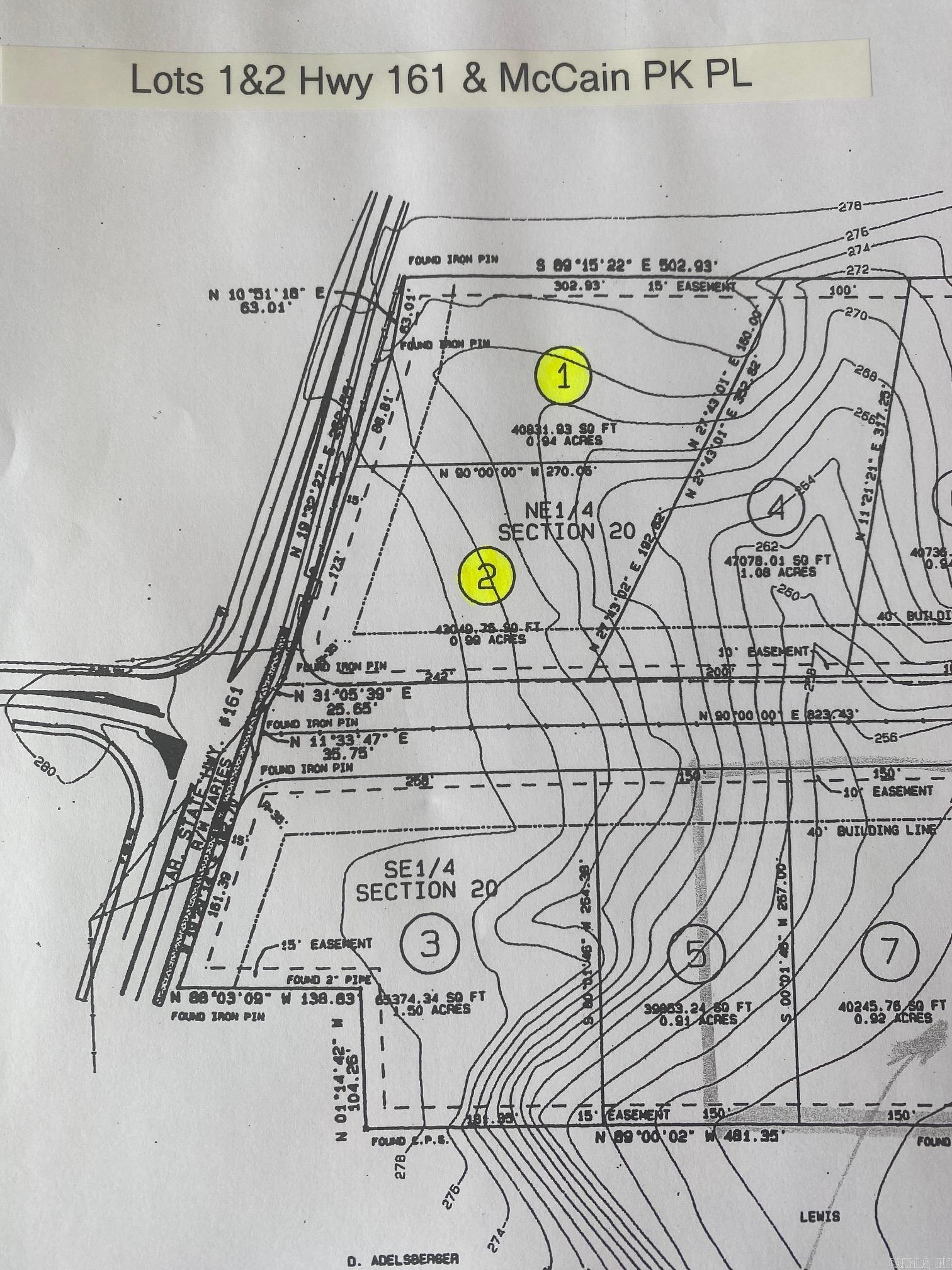 Lots 1 & 2  Hwy 161 & McCain Park Pl  North Little Rock, AR