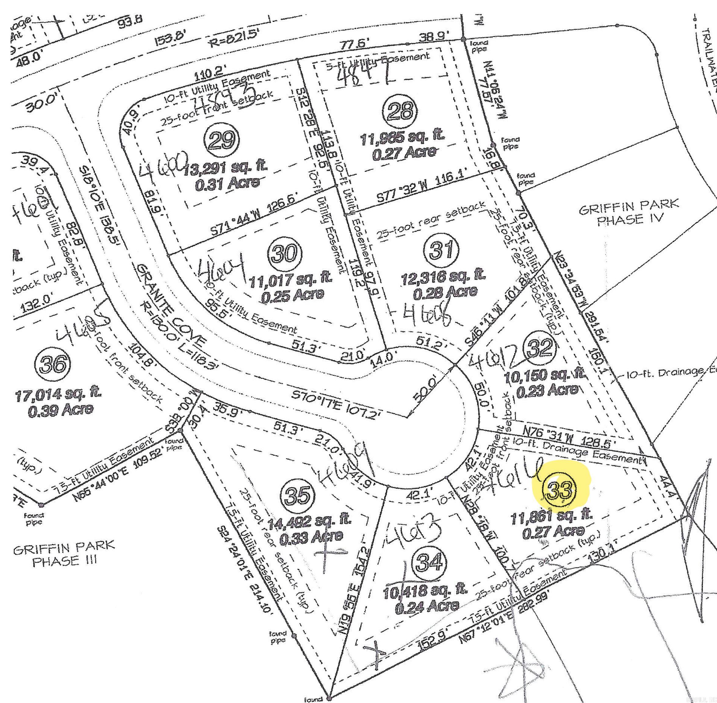 4616  Granite Lot 33 Griffin Park Phase VI Jonesboro, AR