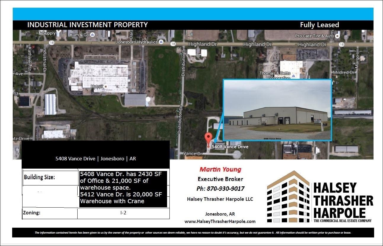 5408  Vance 5408 & 5412 Vance Drive- Two Buildings OCCUPIED Jonesboro, AR