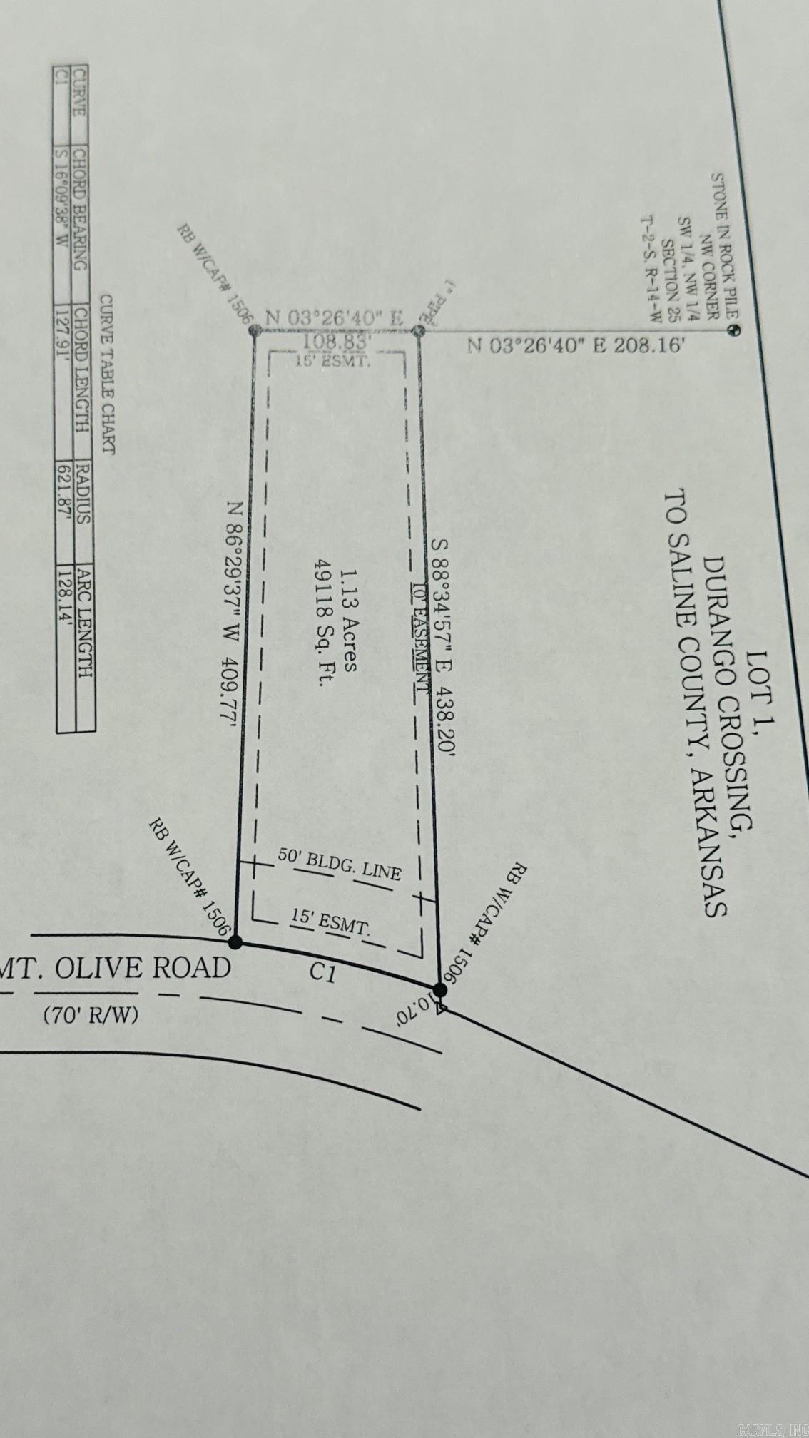 Lot 1  Mount Olive  Bauxite, AR