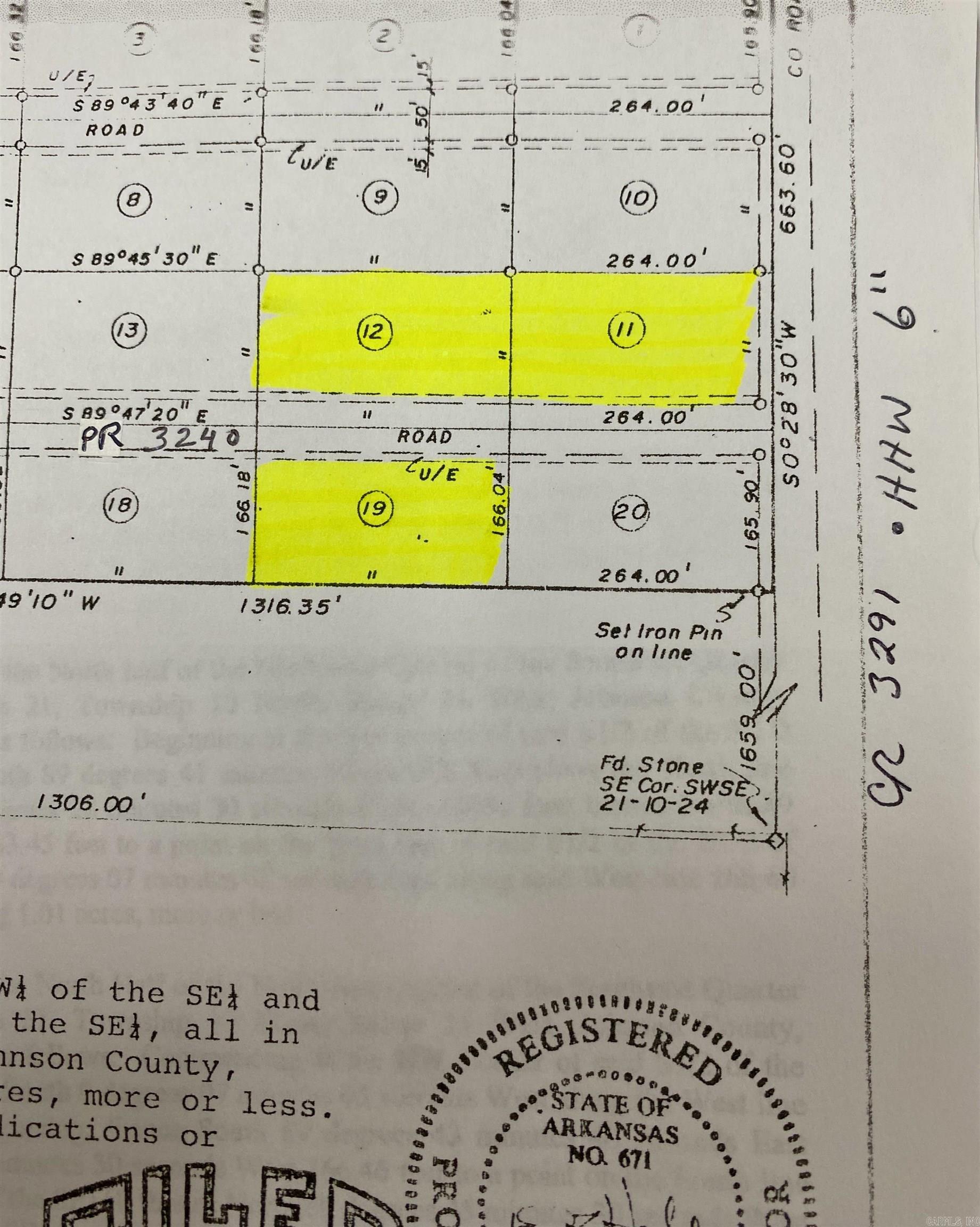 1 Acre +/- Off PR 3240 (LOT 11)  Clarksville, AR