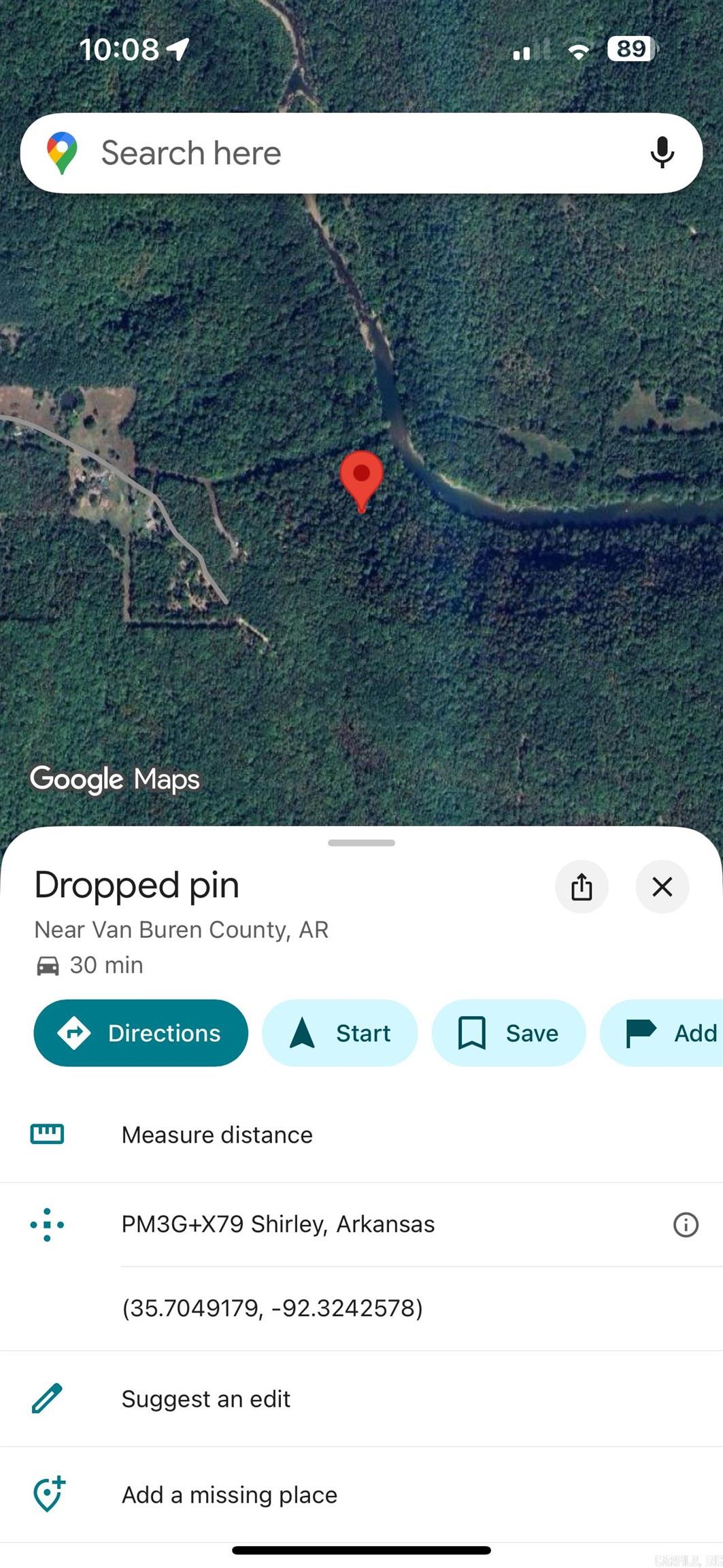 00 River Rd.  Shirley, AR