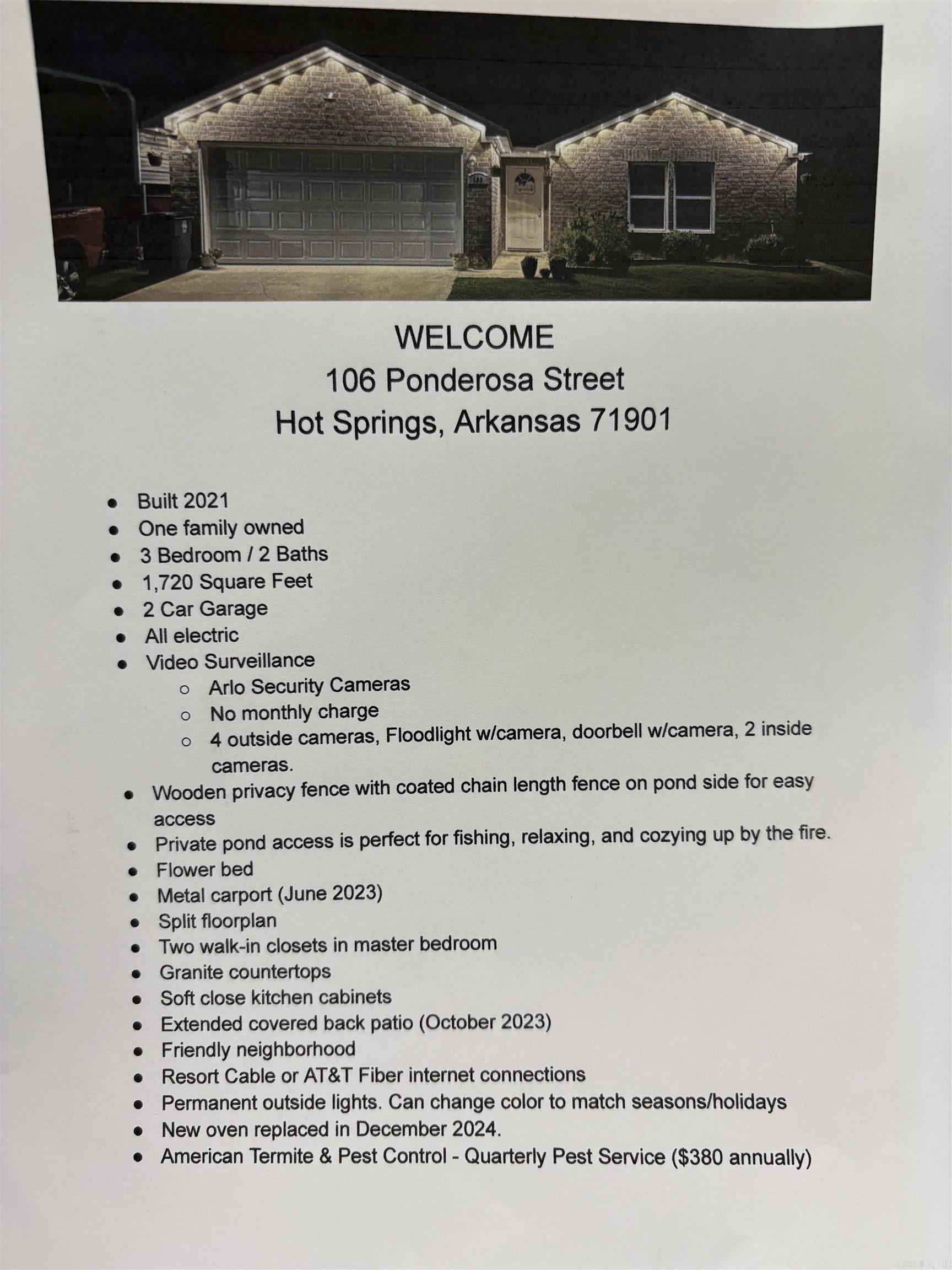 106 Ponderosa Street Hot Springs, AR 71901