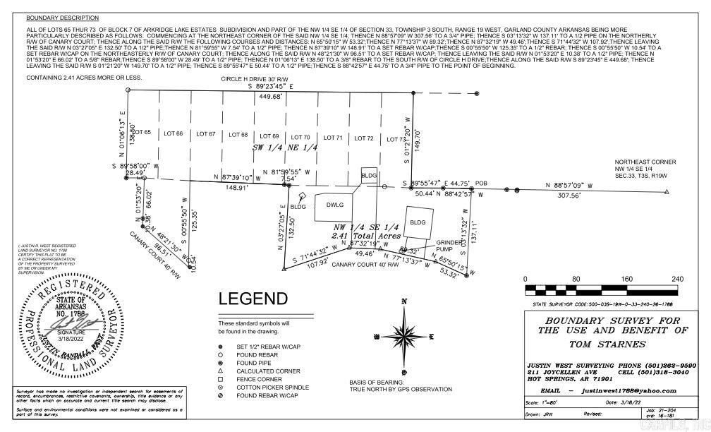 168 Canary  Hot Springs, AR