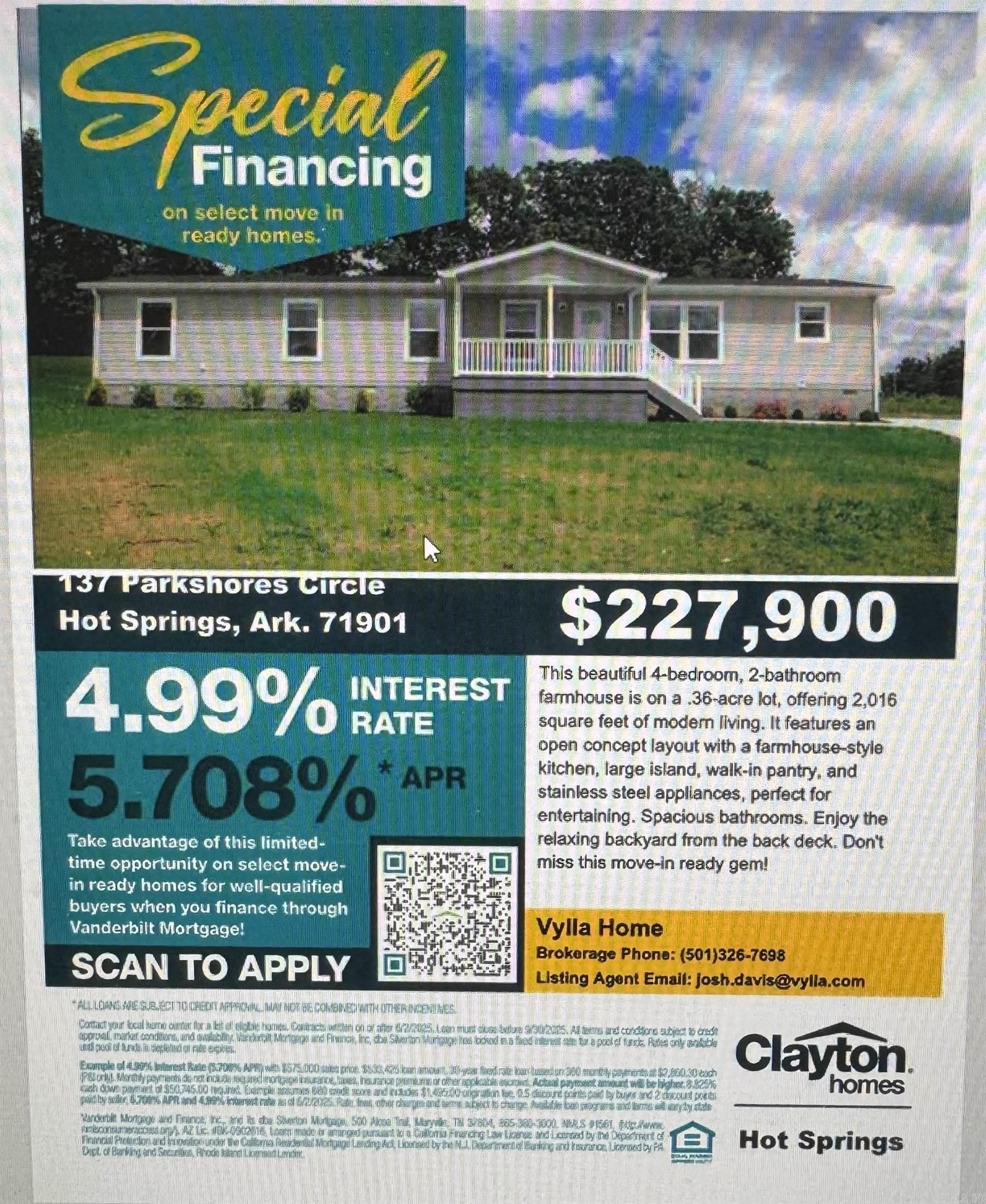 137 Parkshores circle  Hot Springs, AR