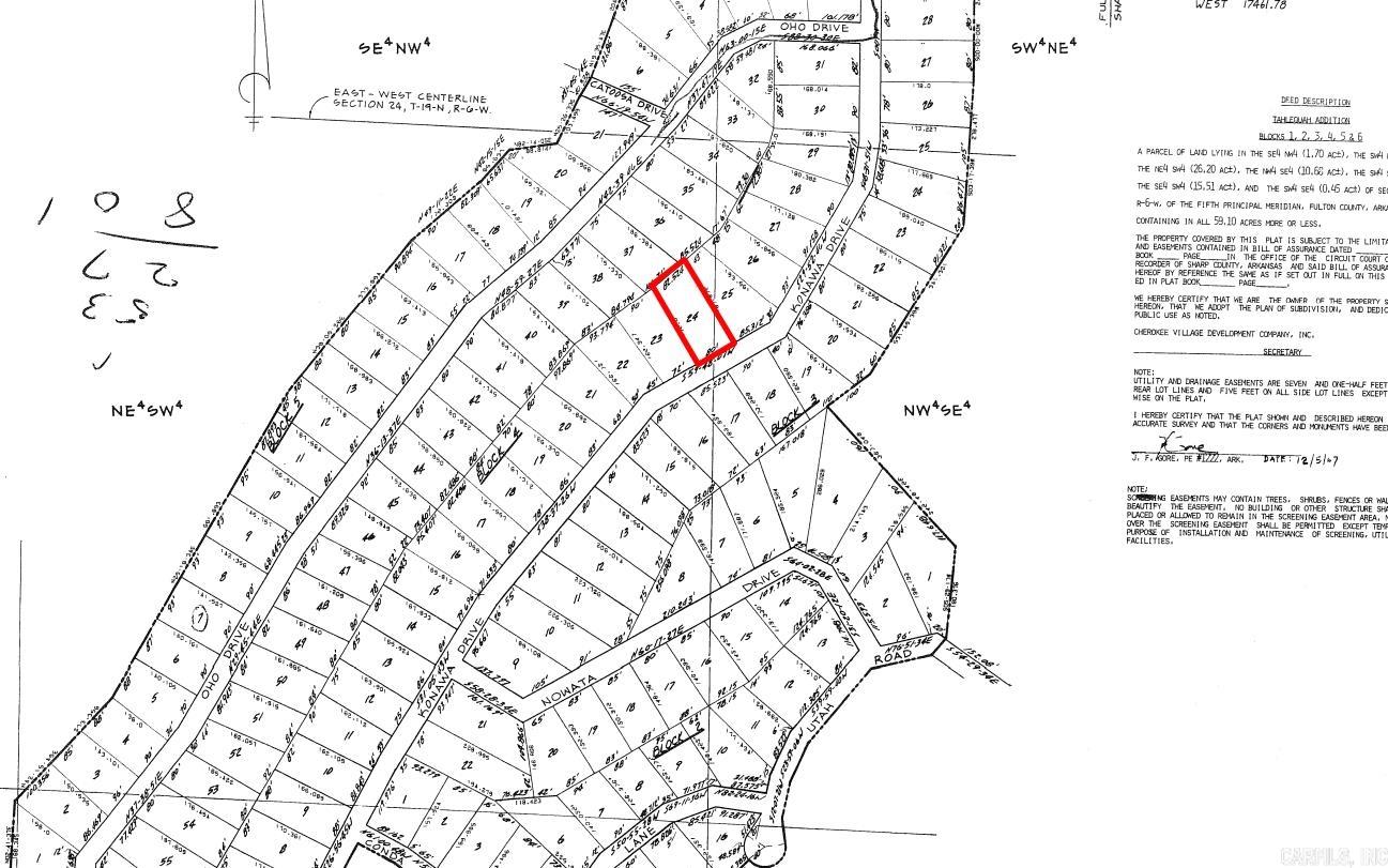 Lot 24 Konawa  Cherokee Village, AR