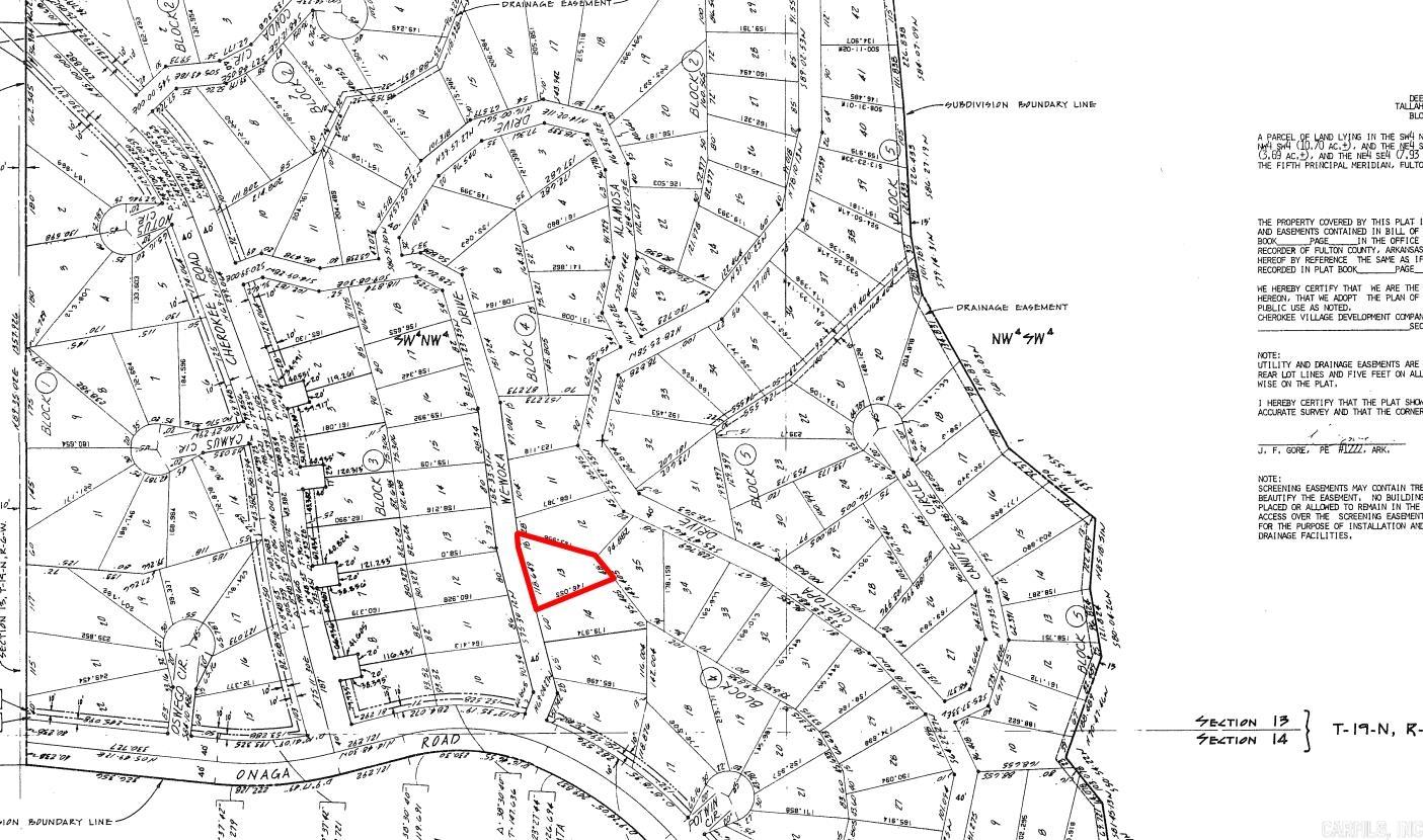 Lot 13 Wewoka  Cherokee Village, AR