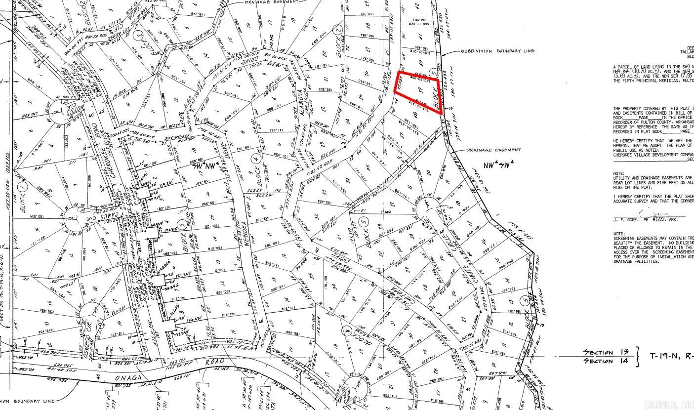 Lot 39 Chetopa  Cherokee Village, AR