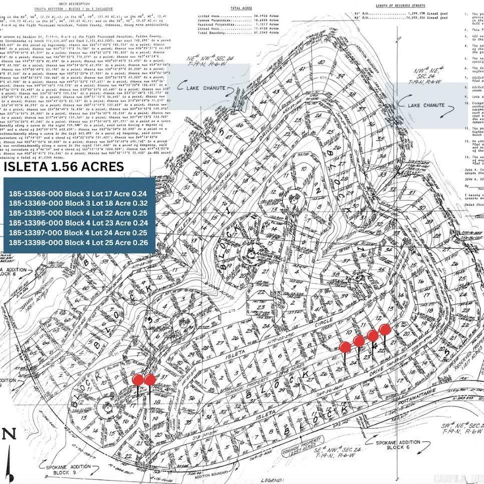 22 Lake Chanute Area Lots  Cherokee Village, AR