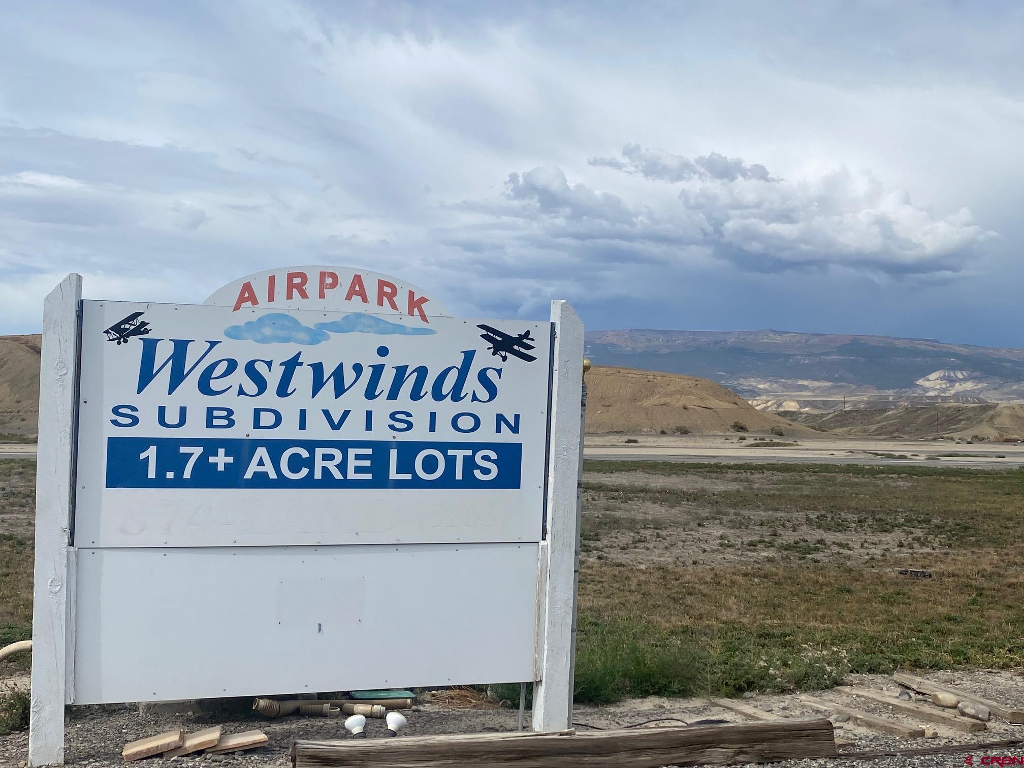 Great opportunity to own a lot on the Westwind's airport right of the main runway.