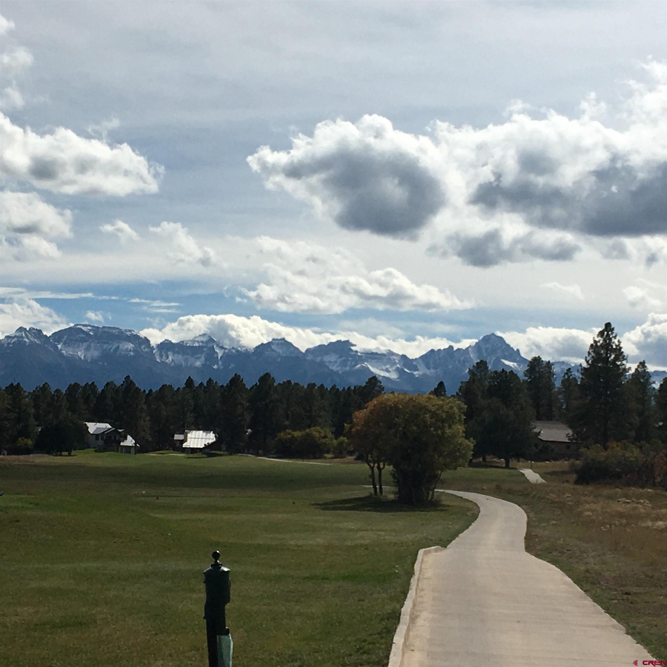 Easy to build on this level lot. Beautiful second story views including including Mt. Sneffels and beyond. Great big Pondarosa Pines. Close walk to the club house and fairways 6 and 7.