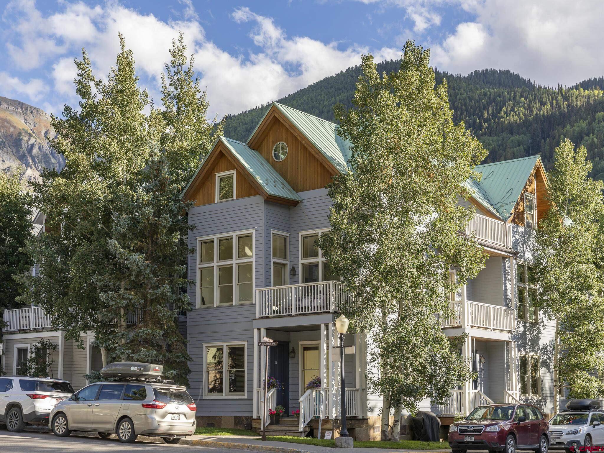 Unique opportunity to acquire strong income producing property in downtown Telluride with a total of 9 bedrooms. Multiple decks and a three car garage. Purchase includes architect plans for conversion from the existing triplex configuration to a duplex comprised of a large four bedroom home and a one bedroom lock-off without need for HARC approval.  Seller is a Licensed Real Estate Broker in the State of Colorado.