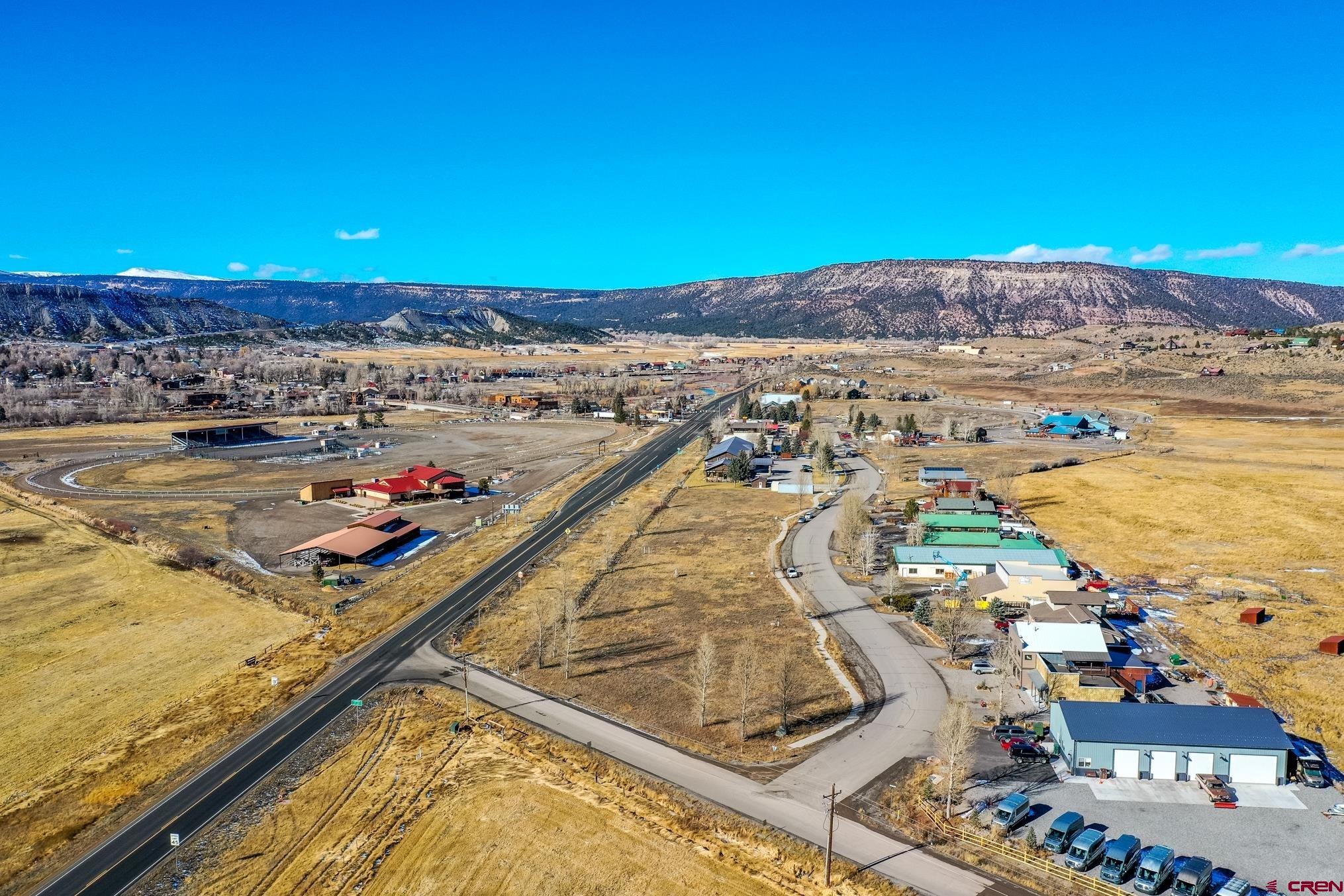 Highly visible COMMERCIAL lot in Ridgway with HIGHWAY 550 FRONTAGE. Exception views and southern exposure from this special property. This is a great investment opportunity with the adjoining property also for sale-see listing #800617 . Multiple opportunities on this rare commercially zoned lot with unparalleled exposure in Ridgway. Accessible via County Road 12 (off Hwy 550) or Hunter Parkway (Zoned: General Commercial)