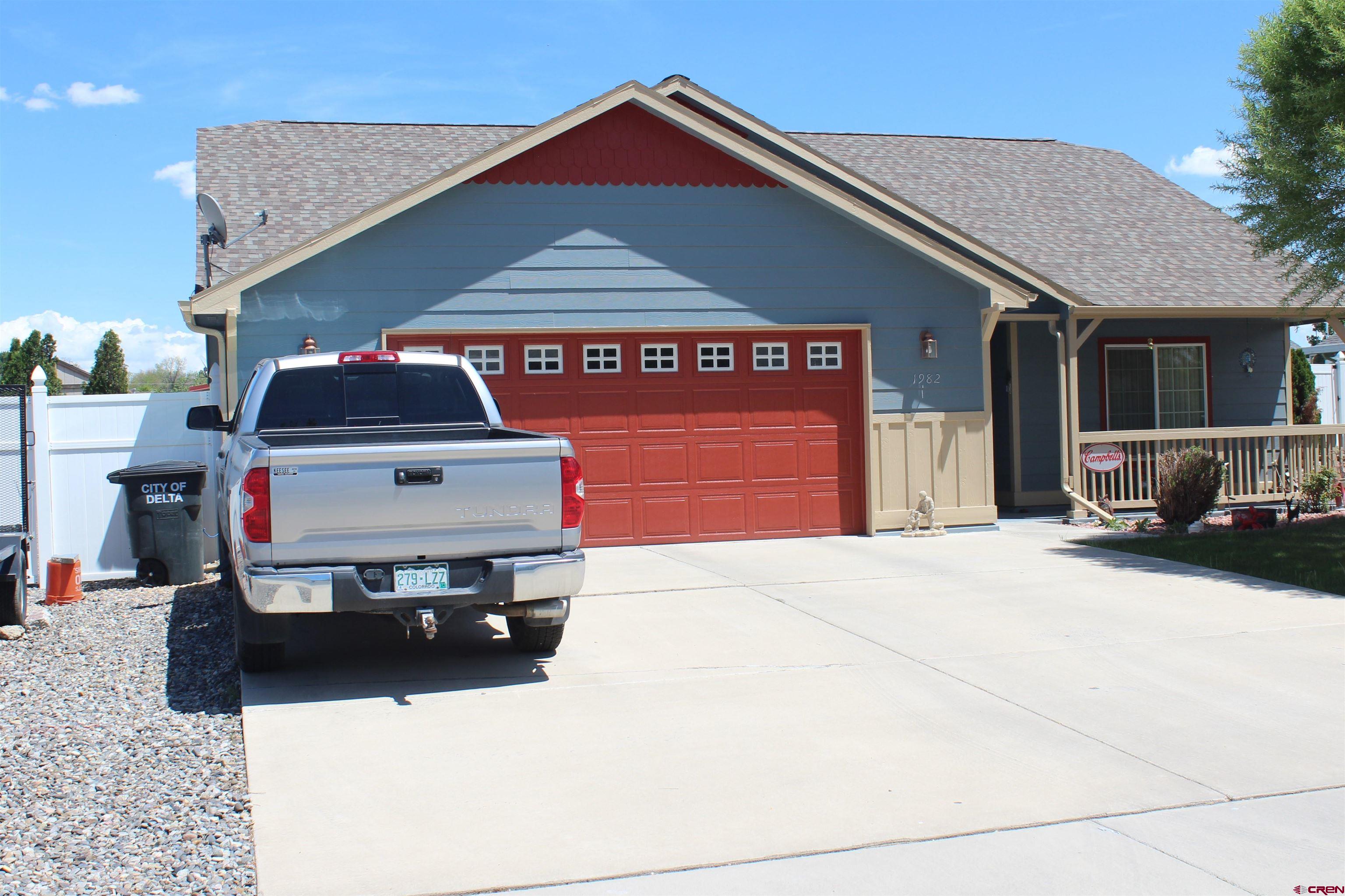 This well kept Charming 3 bed, 2 bath Home is ready for you to call it yours.  Newer exterior paint and beautiful landscaping all around.  The open concept and vaulted ceilings in the living, kitchen and dining room will give you plenty of room to entertain or just enjoy some family time.  Lots of windows and a sliding glass door for natural light!  Front and back covered patios make it perfect for your morning coffee and your evening beverages, while relaxing at home. Storage shed in the back for extra storage and an oversized 2 car attached garage.  Don't wait on this one!  Call today for a showing!