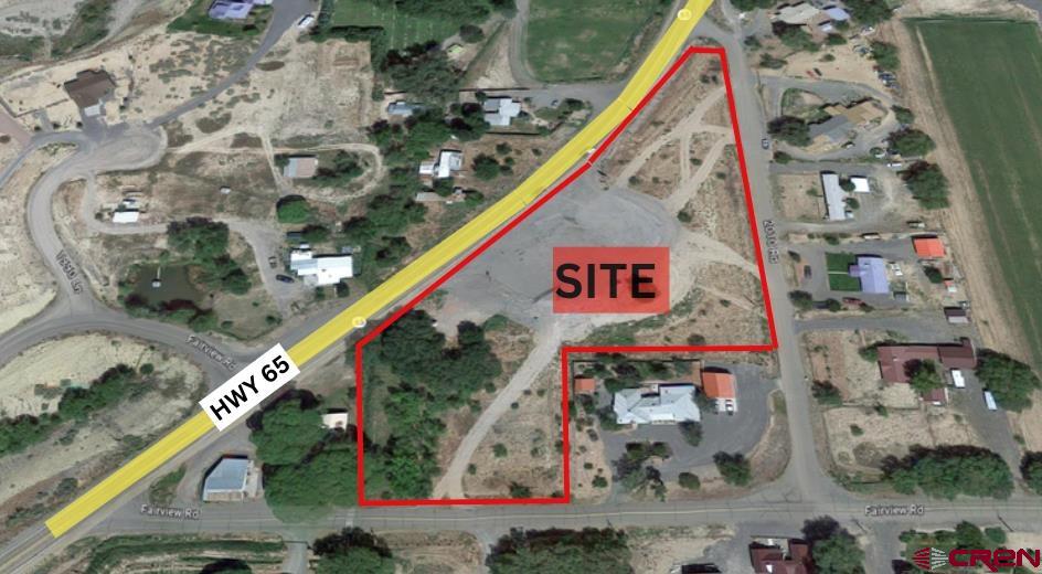 South Parcel is zoned as Residential, and the 2 frontage parcels are zoned as Commercial.