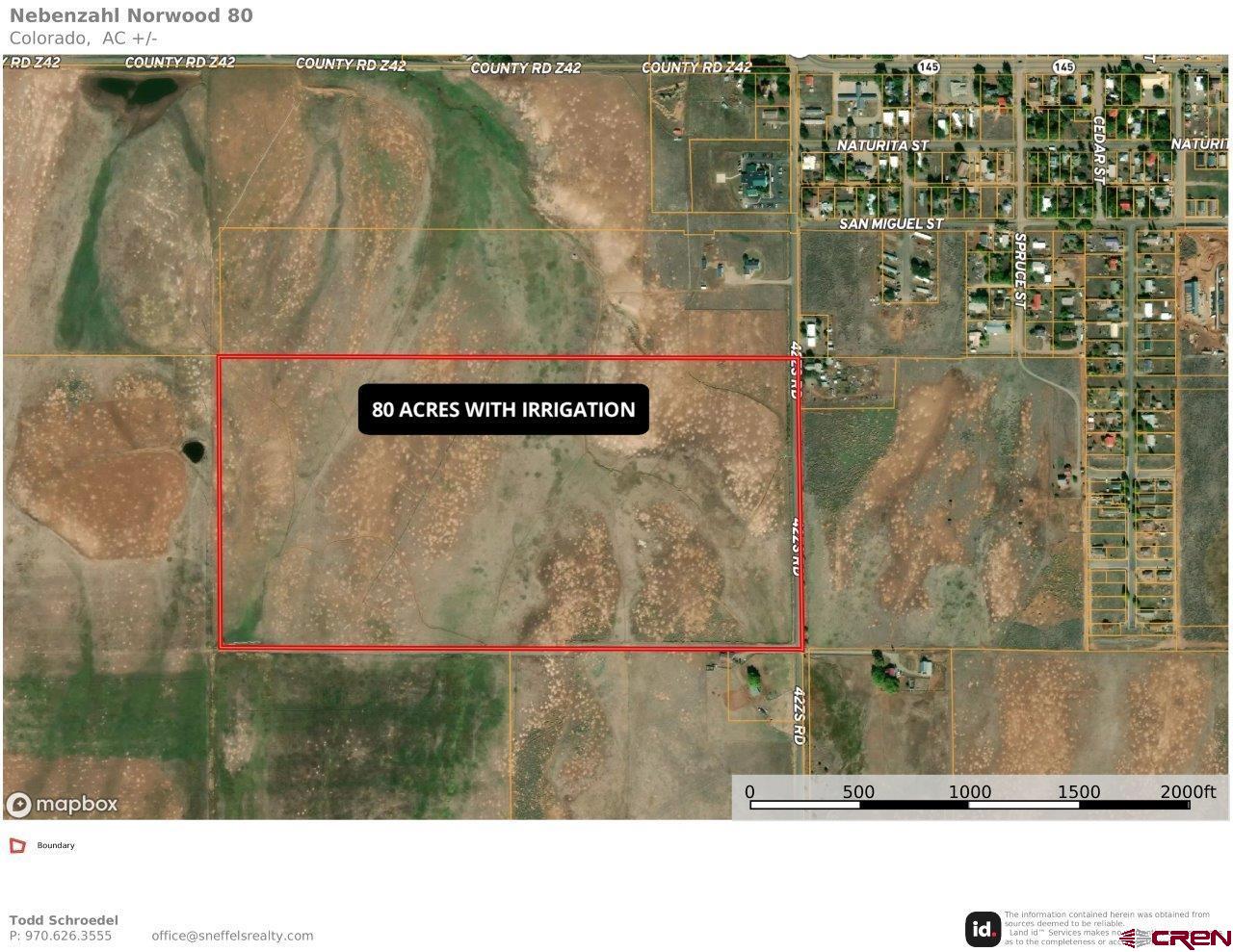 80 AC TBD 42ZS Road, Norwood, CO 81423