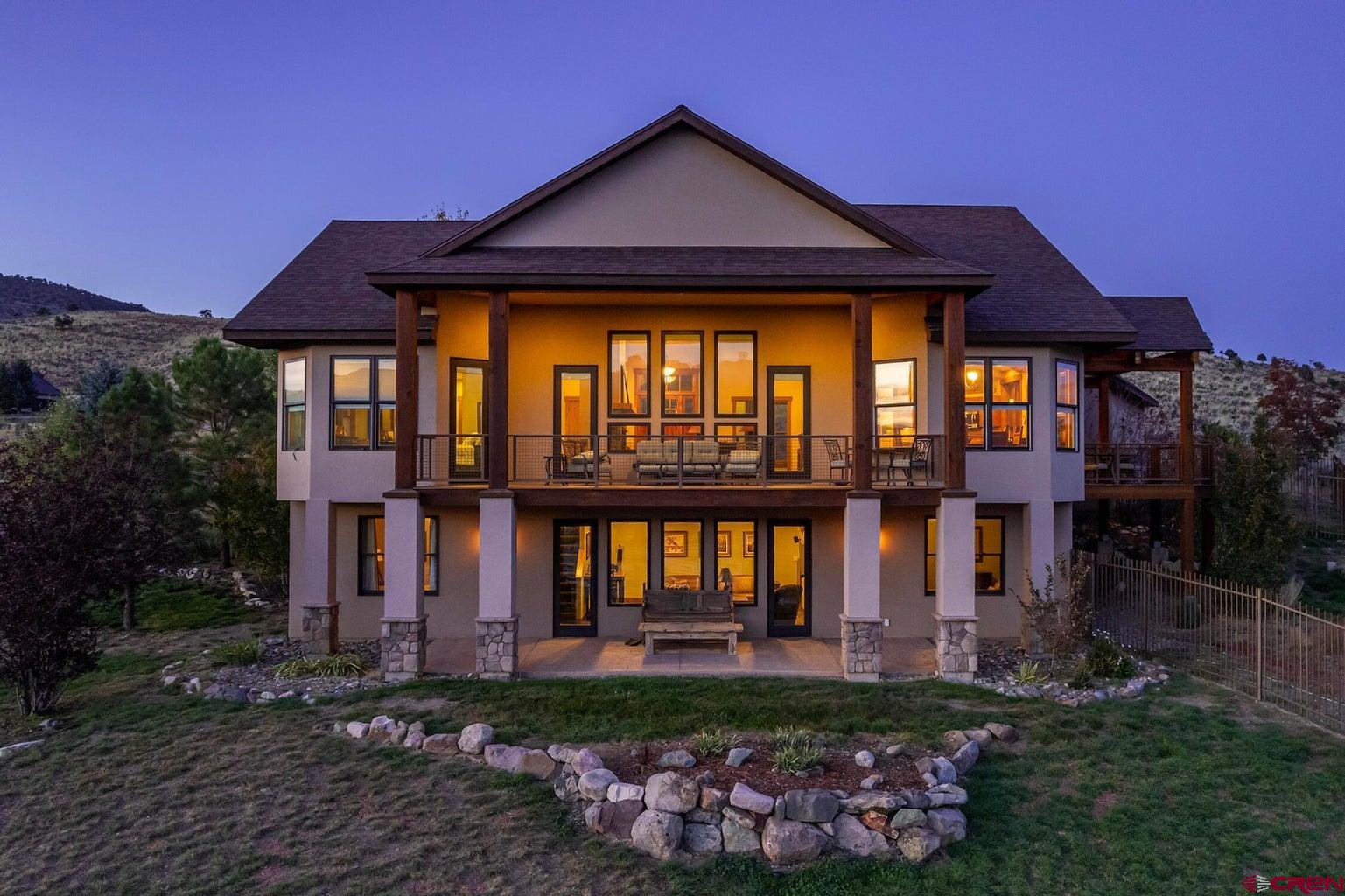 This custom 3 bedroom timber frame perch has amazing hilltop views from the Cimarrons to Sneffels Peaks and beyond. The private home on 10 plus acres, built with the quality and taste, and has over 850 SF of covered decks to take in the panorama of San Juans. . Amazingly , all this sits a mere 1.5 miles from downtown Ridgway, with exceptional restaurants and shops, hot springs, community parks etc. , 40 minutes SW to the ski slopes of Telluride and 25 minutes north to the shopping of Montrose and its all weather airport. The adjacent 5-11 stall barn and bunkhouse are the keystone of the equine aspects of this property for private use, or has commercial zoning for a previously profitable equestrian related businesses. .