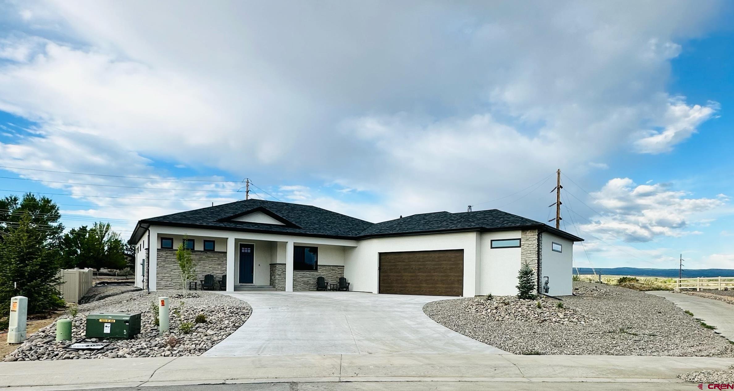Classic design with modern elements define this beautiful three bedroom, three bath home built in 2023. This home features easy comfortable living with all the upgrades the local builder offers.  Bosch appliances, engineered flooring, open floor plan, Anderson Windows , Quartz countertops name just a few of the features. The attached garage is oversized measuring 988 square feet of space. This home sits on a larger lot, fully landscaped with views to the Southwest from the covered patio.  All this and close to shopping, Montrose Recreation Center and bike/walking paths. Winter sports are at your doorstep as well. Make this your next home and enjoy all that Montrose has to offer.