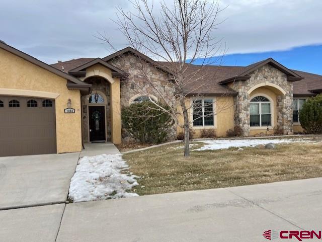 Come fall in love with this ranch style townhome in the sought after Peppertree South Subdivision. It is the only unit with a 3 car garage and has numerous upgrades such as 3/4 inch granite countertops, oak hardwood and tile floors throughout, stainless steel appliances, tray ceilings, and a beautiful gas fireplace bordered in stone. This beauty features a large primary bedroom with ensuite bathroom. Large walk-in closet, double vanity sinks, soaker bathtub and separate step-in shower. A large kitchen with tons of cabinet space and large walk-in pantry. Feel right at home with the open floor plan. Enjoy both a covered patio area and uncovered patio area with great views right by the walking path. More features such as a central vacuum, and water filtration system. Enjoy the ability to make this truly a lock and leave with HOA you can include lawn maintenance and snow removal for around $600/annually. Come feel right at home and set up your showing today!