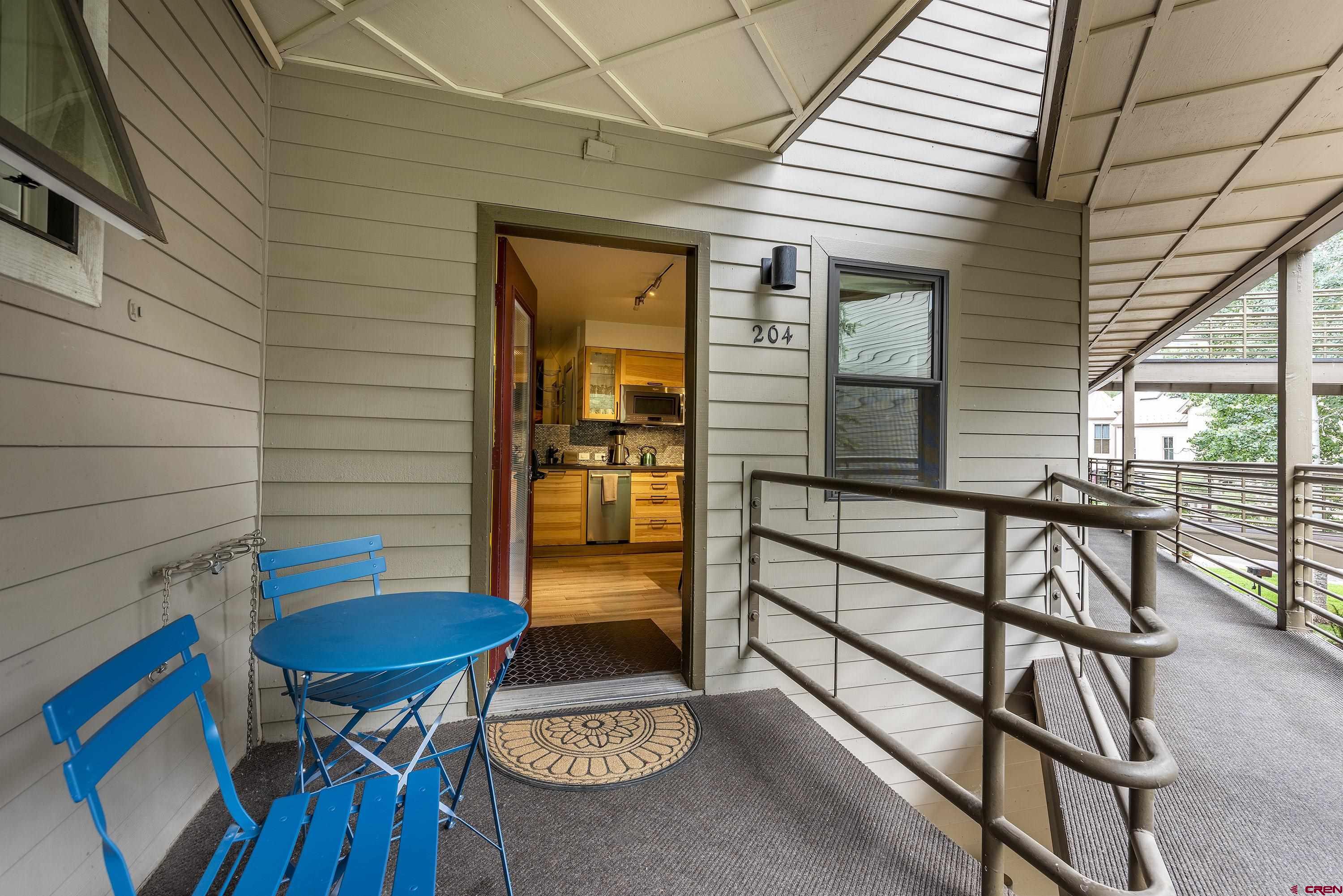 Right in the heart of Telluride and on the banks of the San Miguel River, there's no better location in downtown Telluride than the Viking Lodge.  This 1 bedroom, 1 bath condo has been updated and lives easy.  Efficient kitchen includes cooktop, refrig and dishwasher. Spacious bedroom with sliding barn door for privacy. In-unit washer/dryer. The salt water pool and spa overlook the River and you'll enjoy views of the ski area too... It's a hip neighborhood with There Bar, Wine Mine  and Siam restaurant just steps away. Jump on your bike or stroll the River Trail to downtown dining and shopping, the Gondola and skiing, Town Park or the grocery store. Offstreet parking lot and elevator to boot! Strong rental history. Live simply and live easy at Viking Lodge...