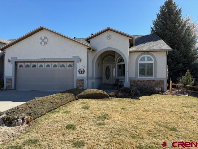 Move in ready with it's tall ceilings and terraced ledges It's bigger than it looks!  Lovely entry welcomes you into this roomy townhome in beautiful Cedaredge Golf Course Community.  Three bedroom, 2 bath home offers plenty of elbow room. Custom plantation shutters, newer Anderson windows throughout, tiled kitchen floor, newer refrigerator,  microwave and washer. The covered back patio is the perfect size for entertaining. You are 20 minutes drive time to the beautiful Grand Mesa to recreate to your hearts delight. Hike the Craig's Crest or fish in the 300 plus reservoirs on the Mesa. Come take a look, you won't be disappointed.